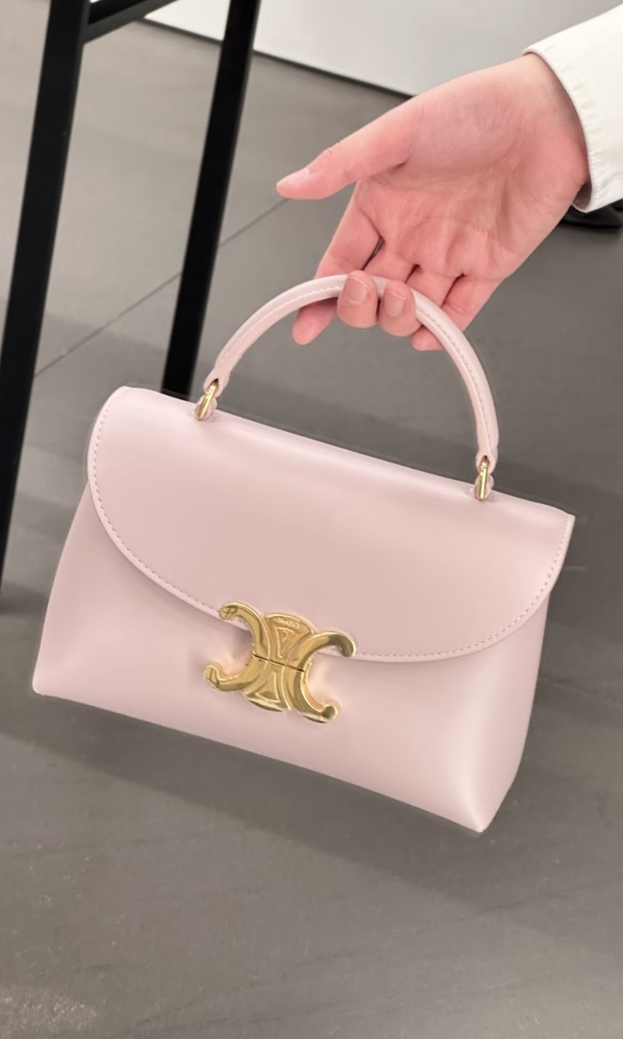 Celine Teen Nino Bag in Smooth Satinated Calfskin Bleached Pink