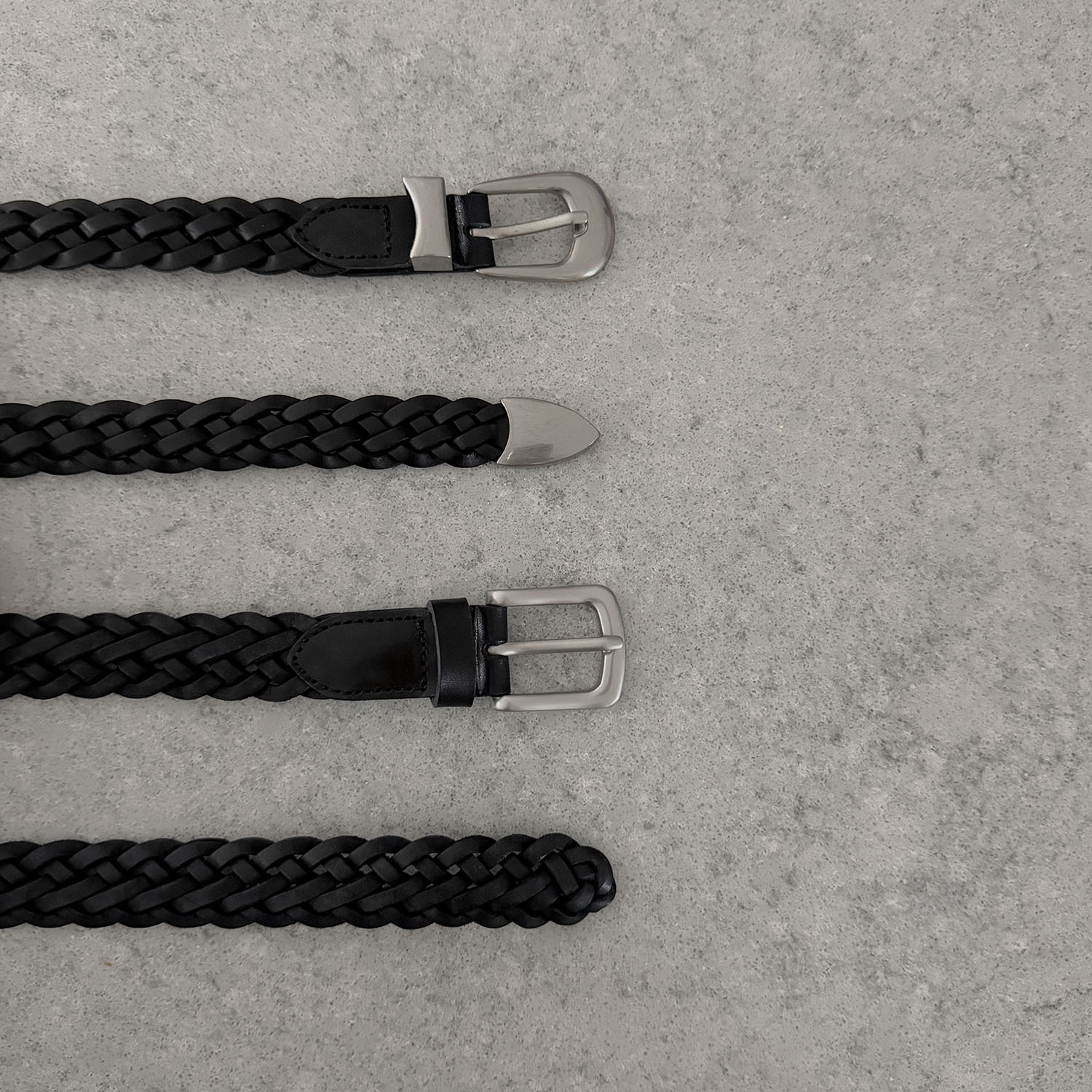 A3010 「真皮」編織感皮帶 / 2款