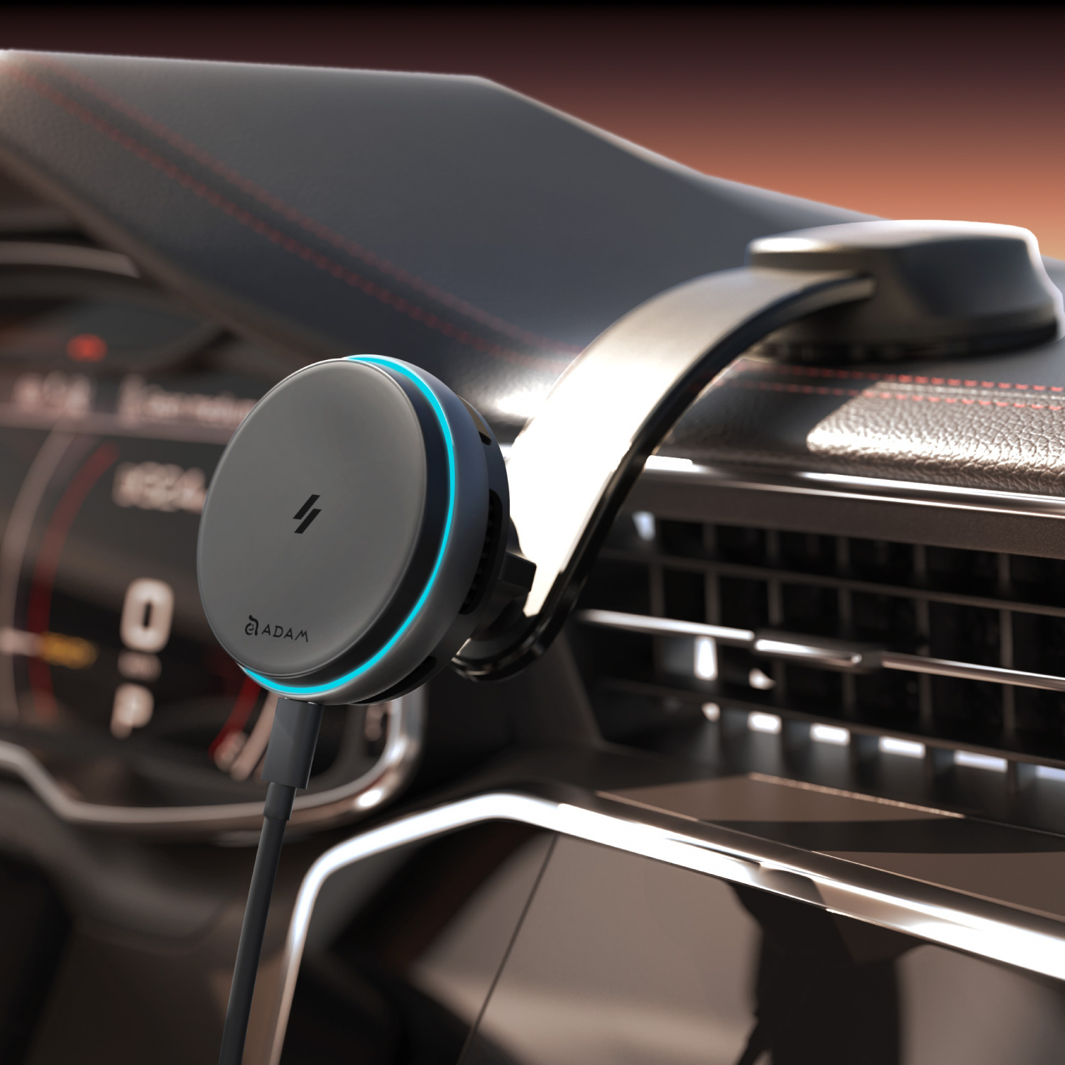 CQ3 Qi2.2 25W Cooling Car Mount Charger