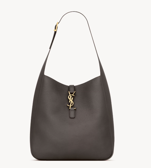 1FF0101-534 [SAINT LAURENT] Le 5 À 7 Supple Large In Grained Leather Black (SS26) #850545AAAUQ1997 (C-EU-E)