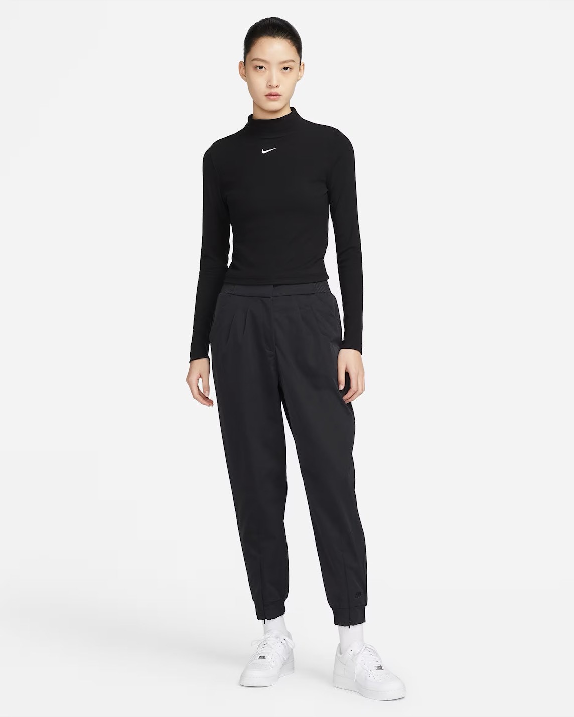 【西班牙連線】NIKE ESSENTIAL RIBBED MOCK LONG SLEEVE TOP 2色 DV7881010