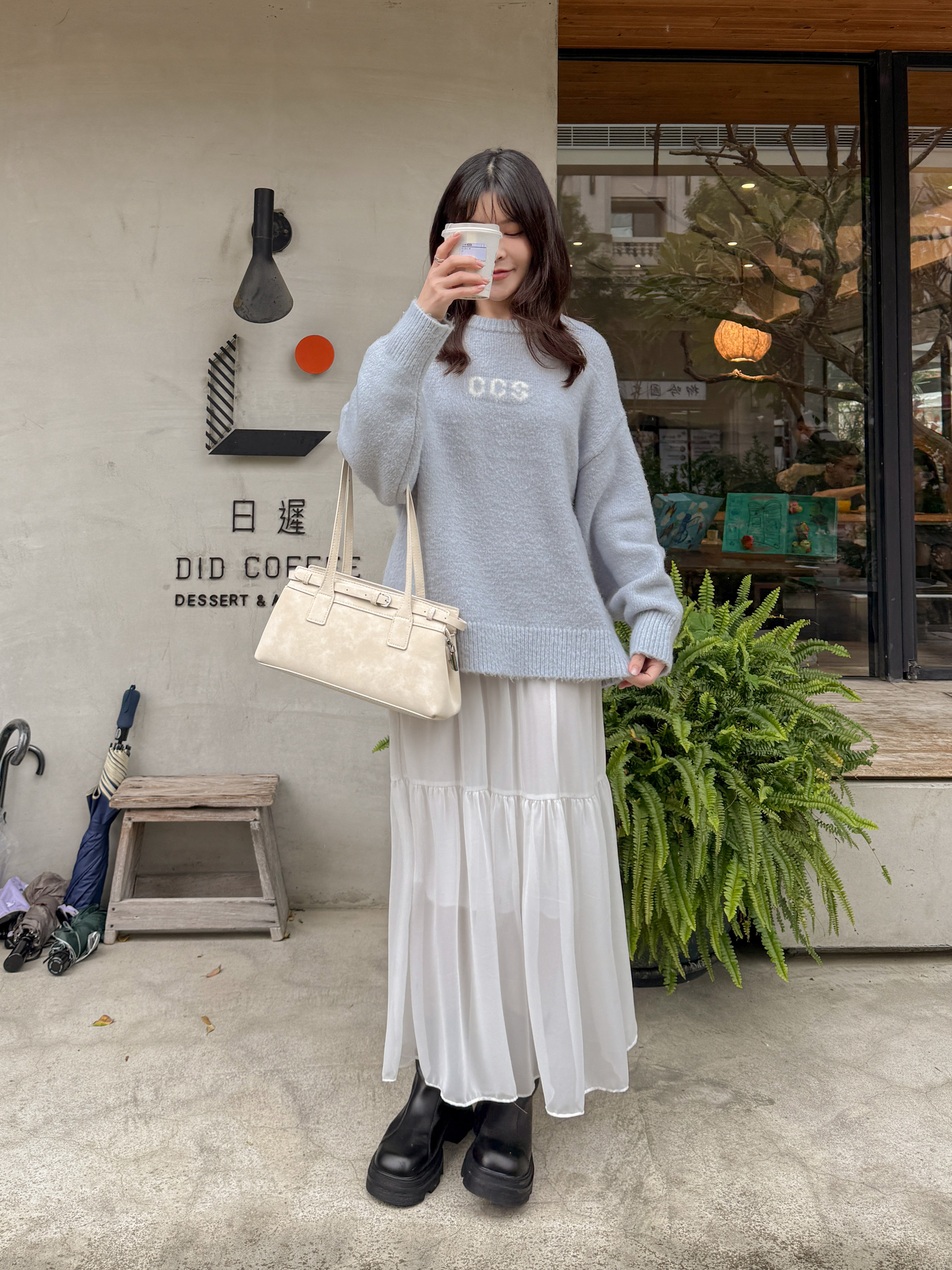 推薦款 輕柔雪紗蛋糕長裙