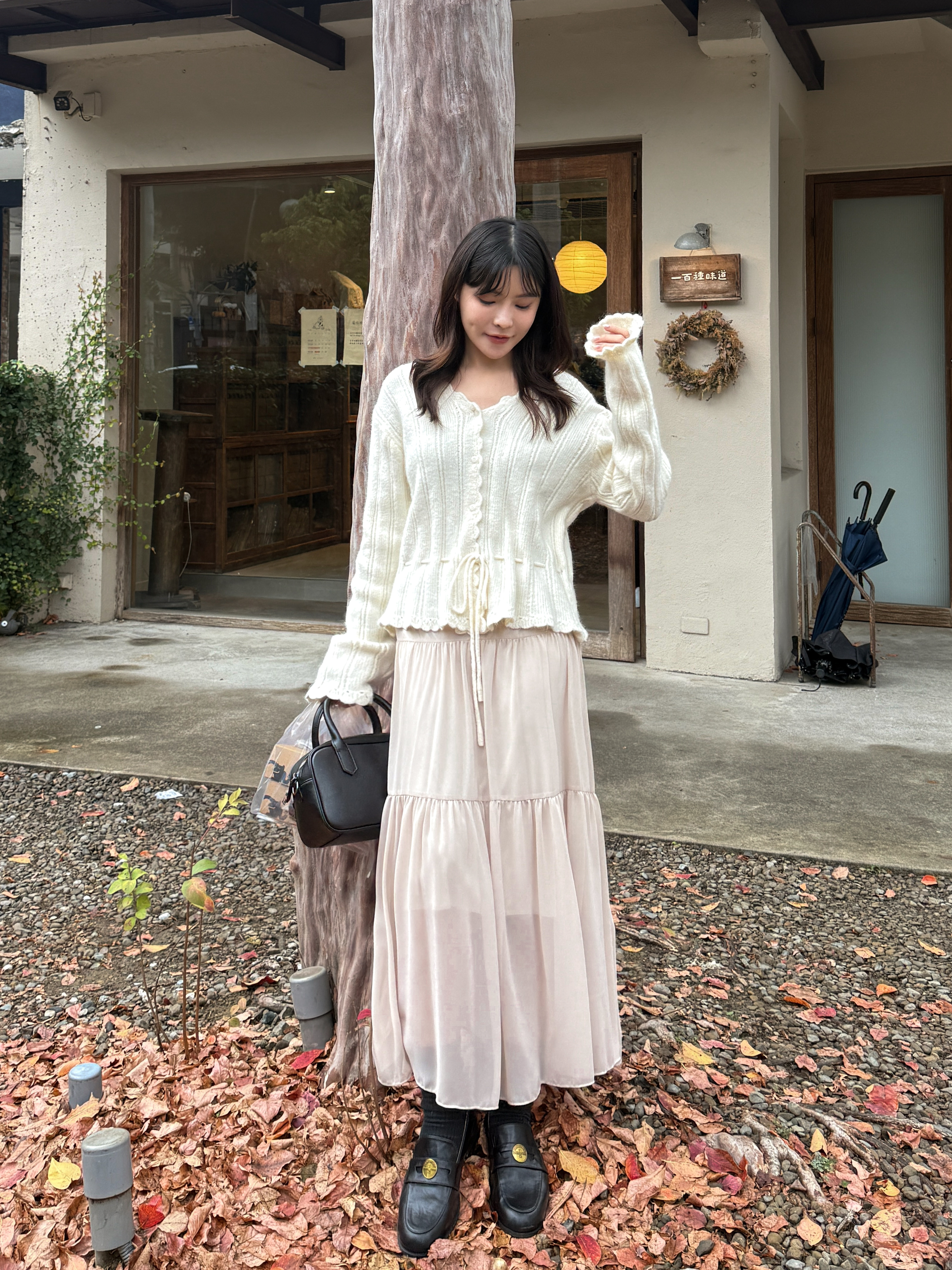 推薦款 輕柔雪紗蛋糕長裙