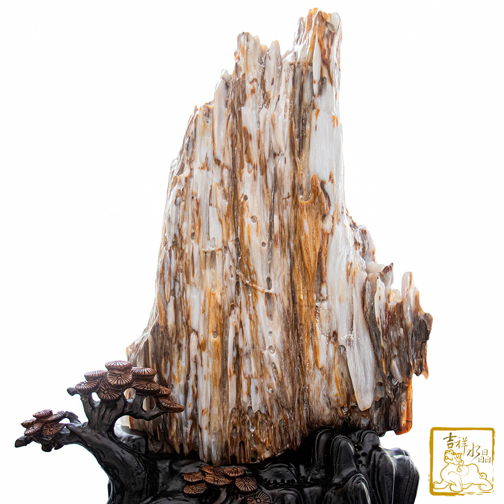 樹化玉擺件 31.35kg 磁場強大