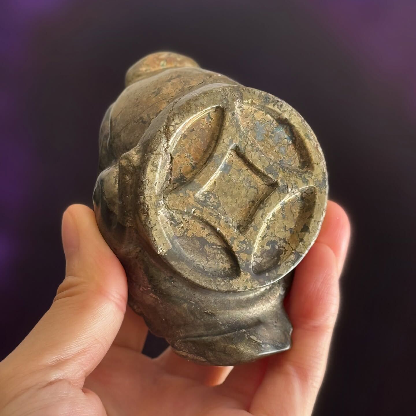 [原石] 黃鐵礦 招財三腳金蟾 水晶擺飾