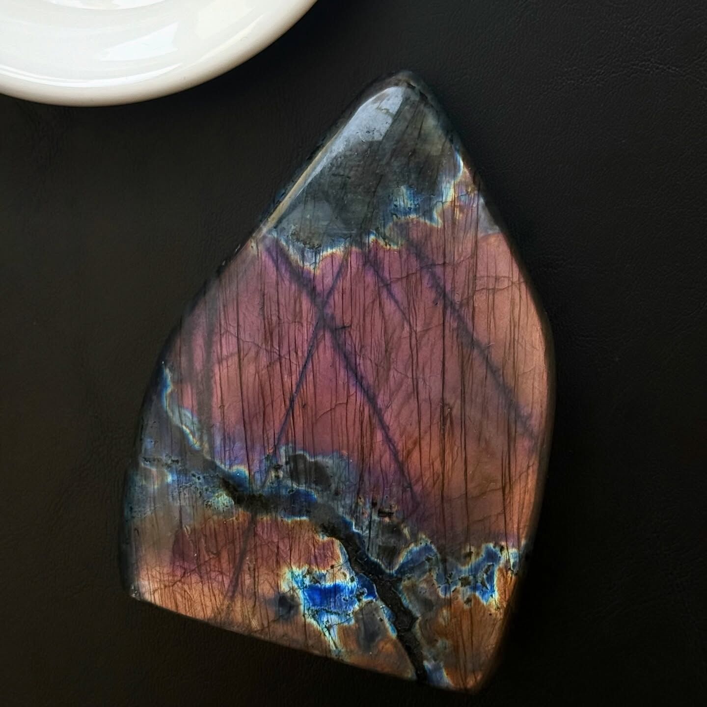 [原石] 紫拉長石 整面紫光 水晶擺飾