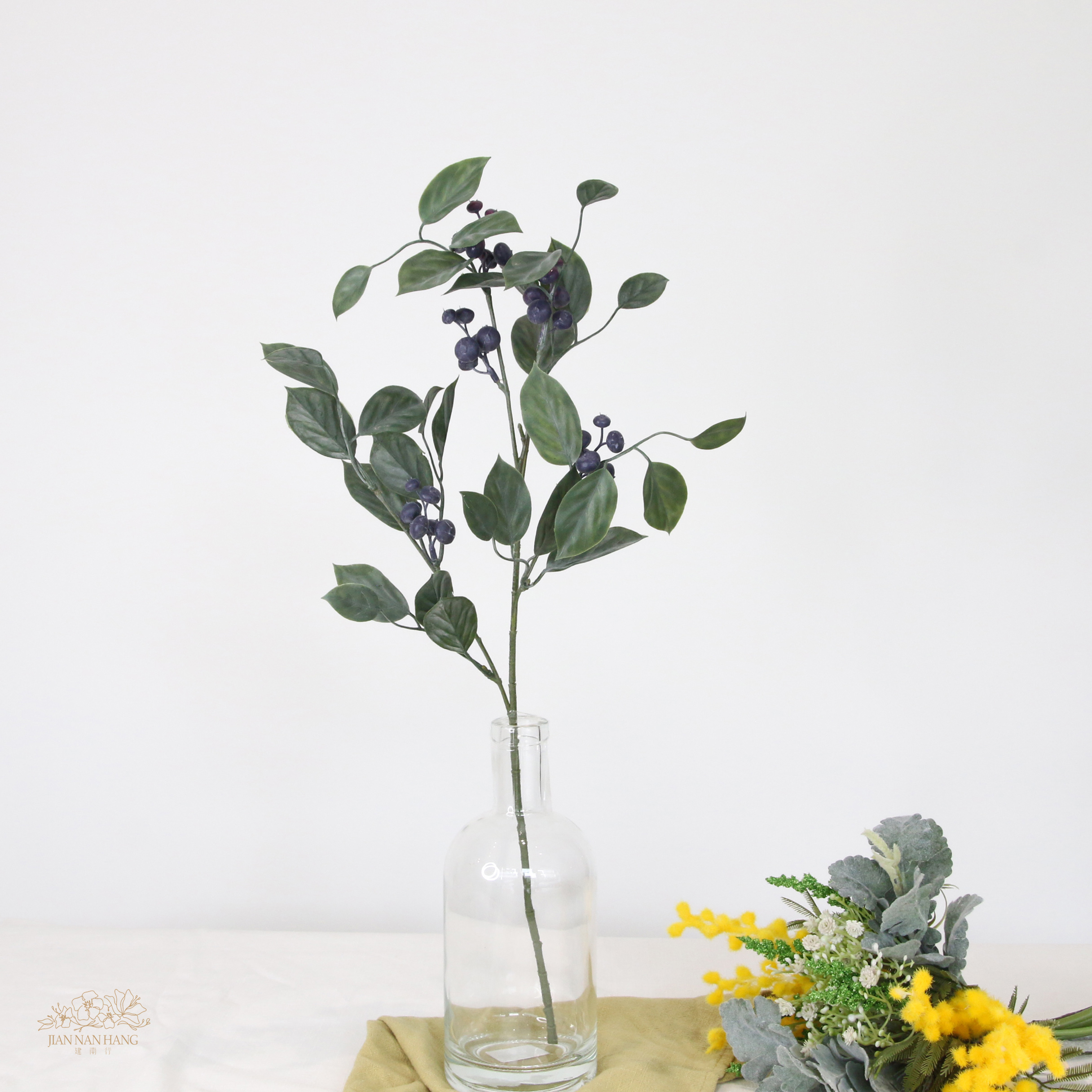 人造葉 藍莓果枝葉