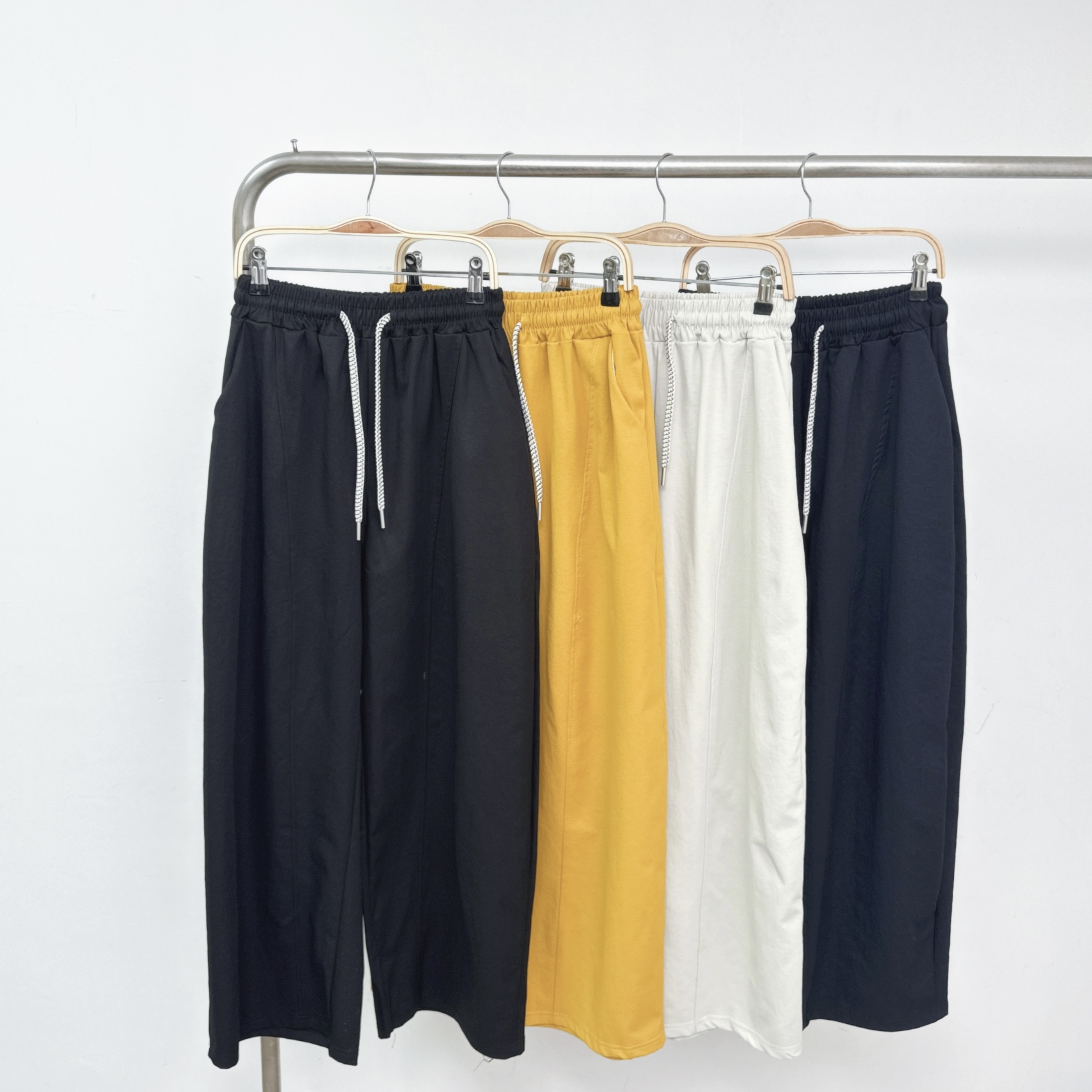 【預訂】斜骨綁繩薄斜布氣球彎刀褲 (K62-K65)