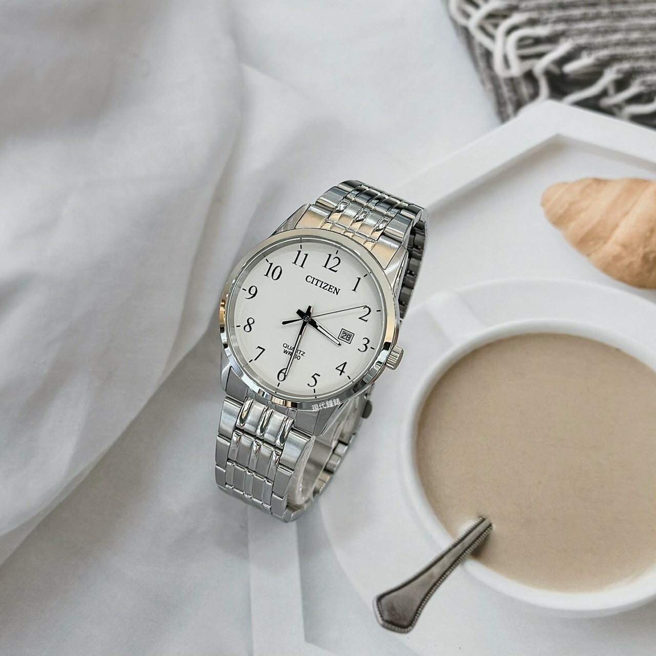 【CITIZEN 星辰】經典簡約數字系列 -銀色BI5008-51A 39mm 現代鐘錶