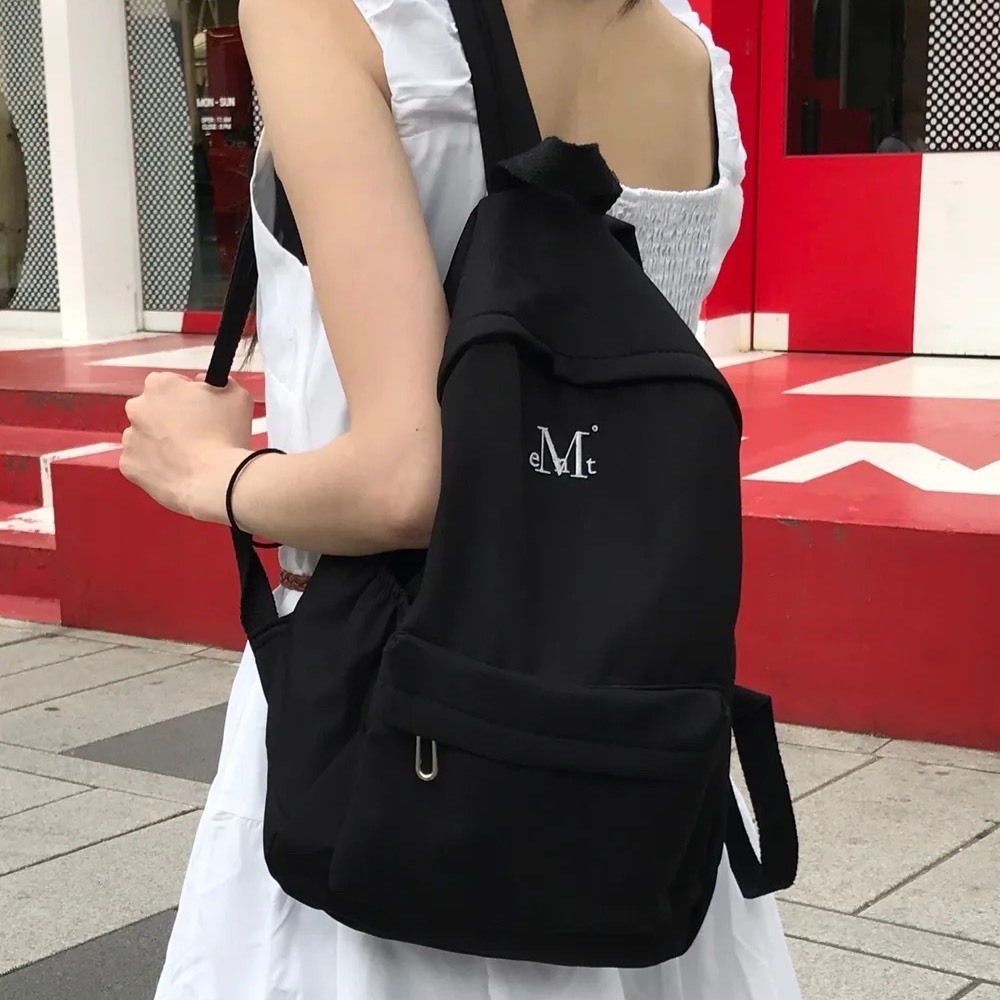 （現貨）韓國 MUCENT 經典刺繡後背包