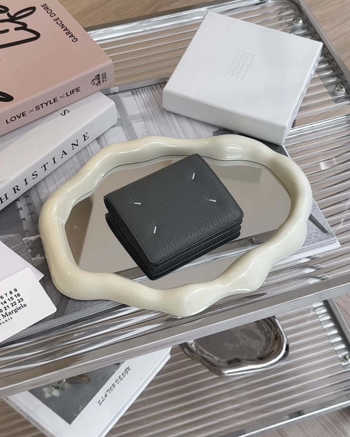 MAISON MARGIELA｜四縫線雙折短夾 灰色