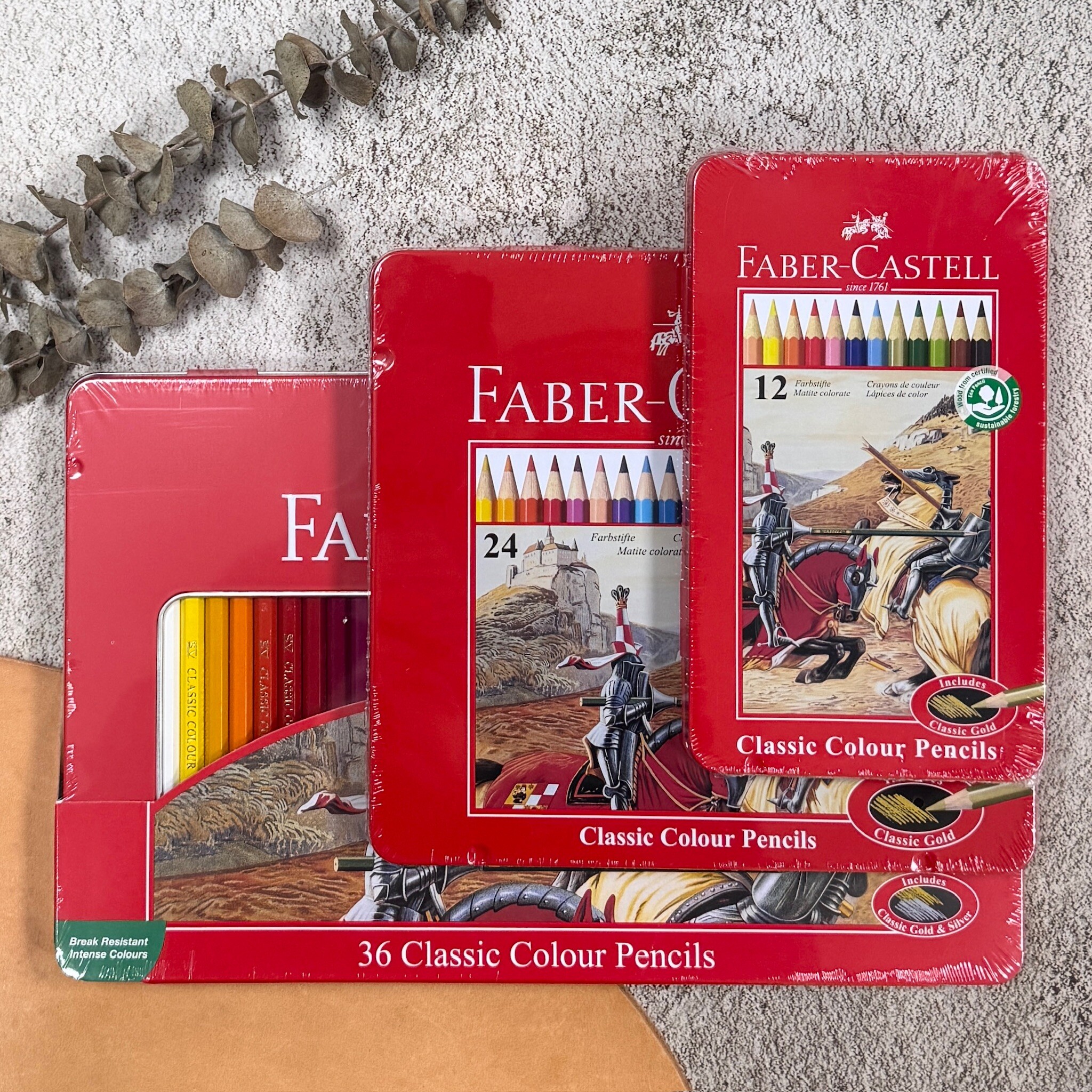 輝柏 FABER 學生級 油性色鉛筆 紅盒