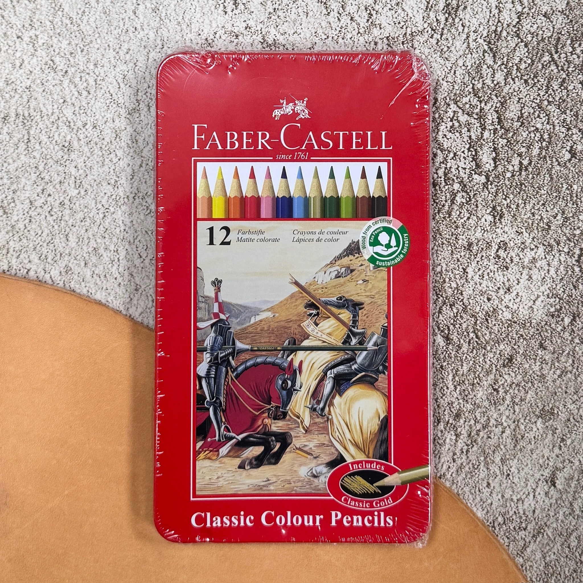 輝柏 FABER 學生級 油性色鉛筆 紅盒