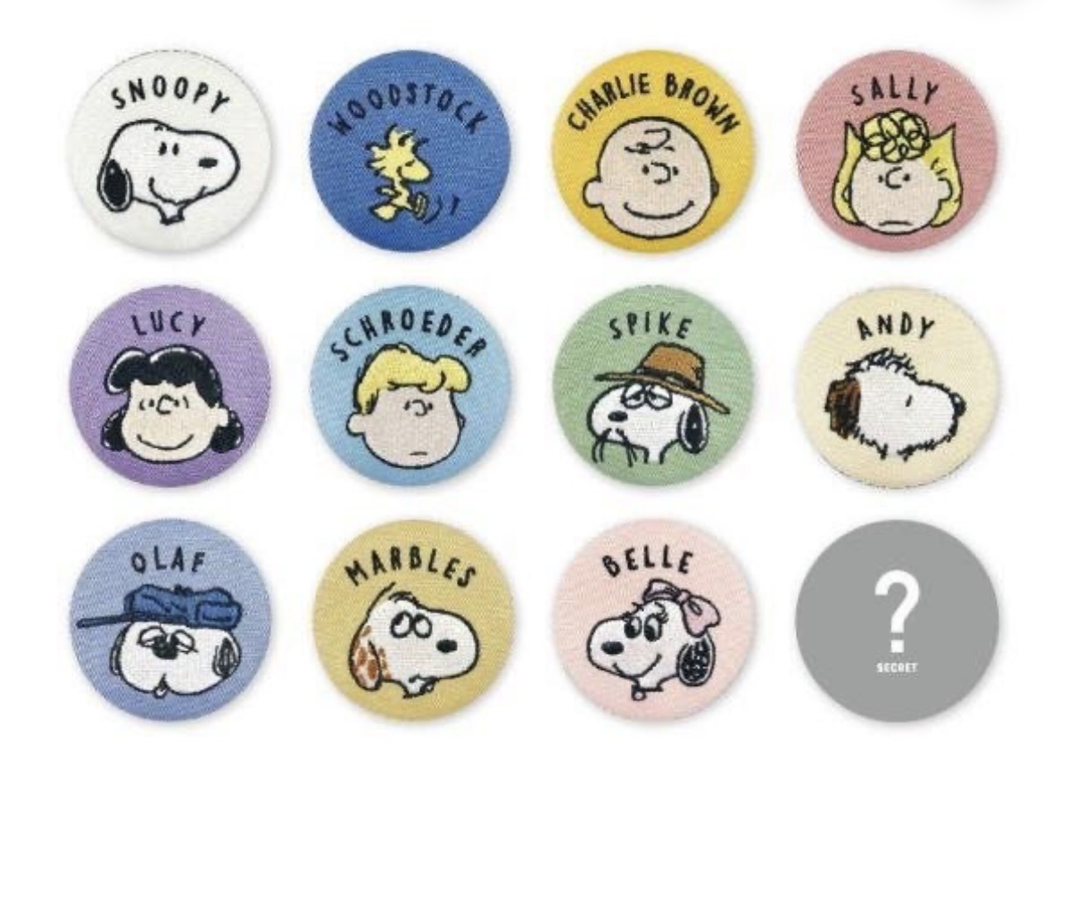 JP Snoopy全刺繡襟章 盲抽 2053