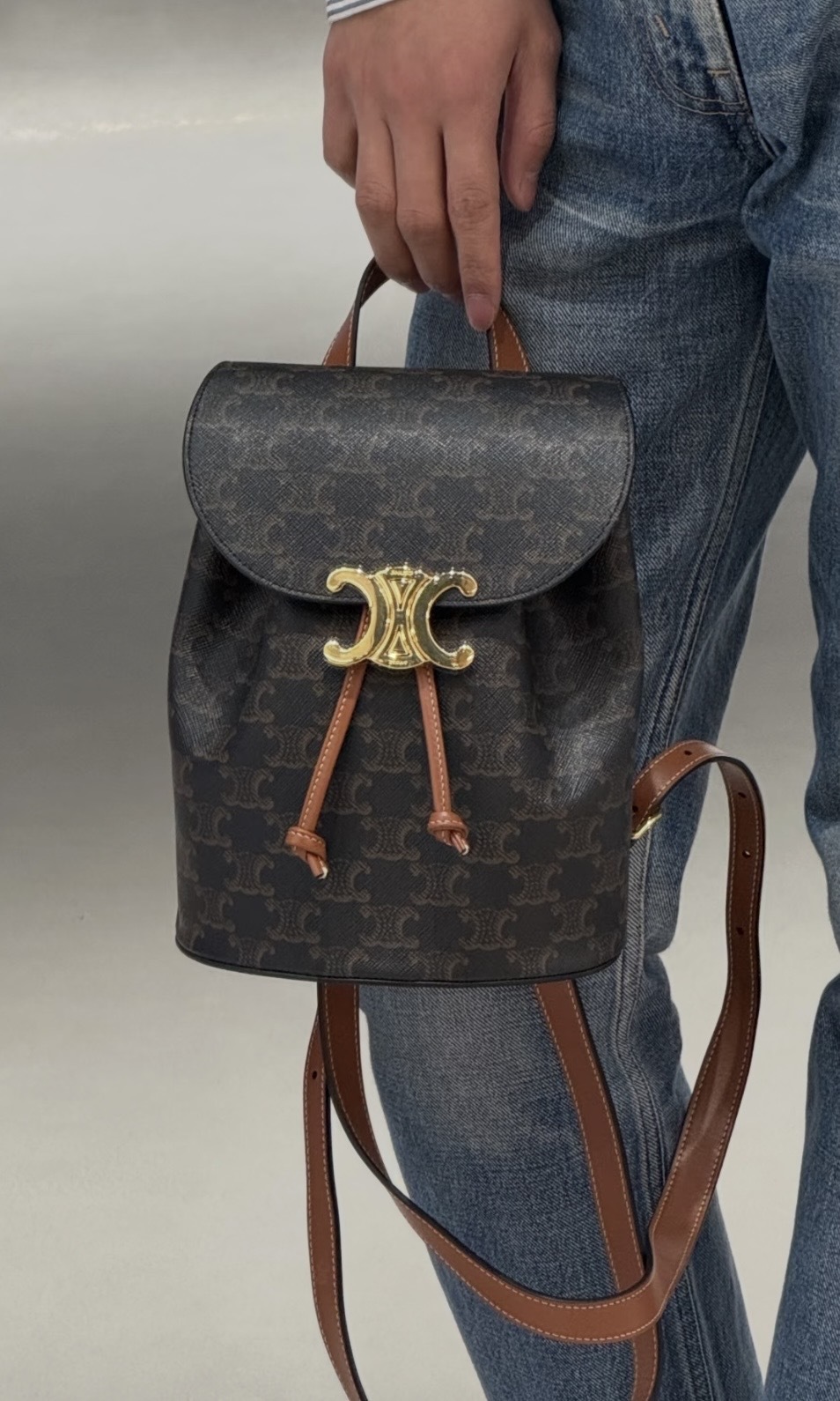 Celine Bonnie Backpack Tan