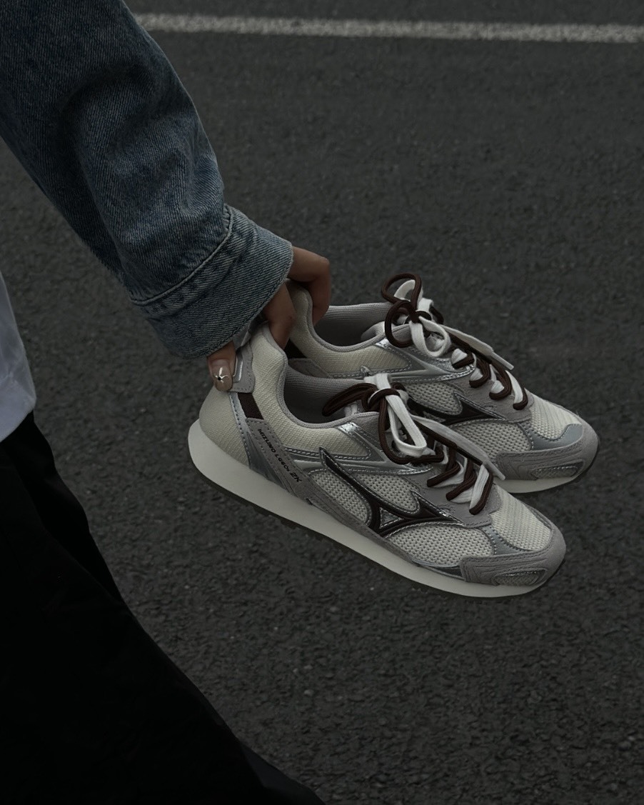 MIZUNO LG 60S 2K 美津濃 復古 雙鞋帶 銀棕