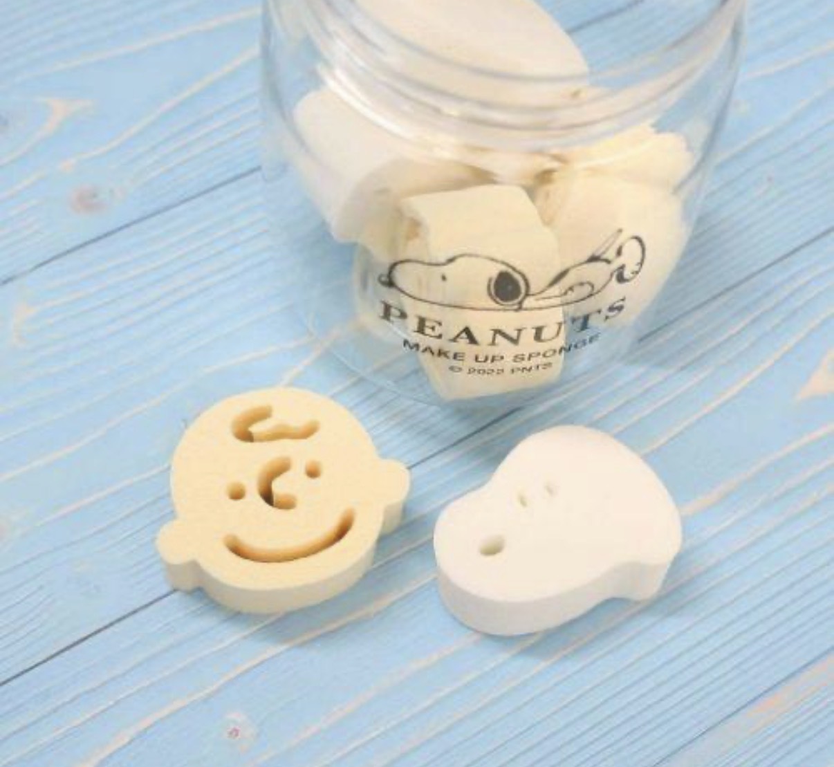 JP Snoopy 查理造型 化妝海綿 1268