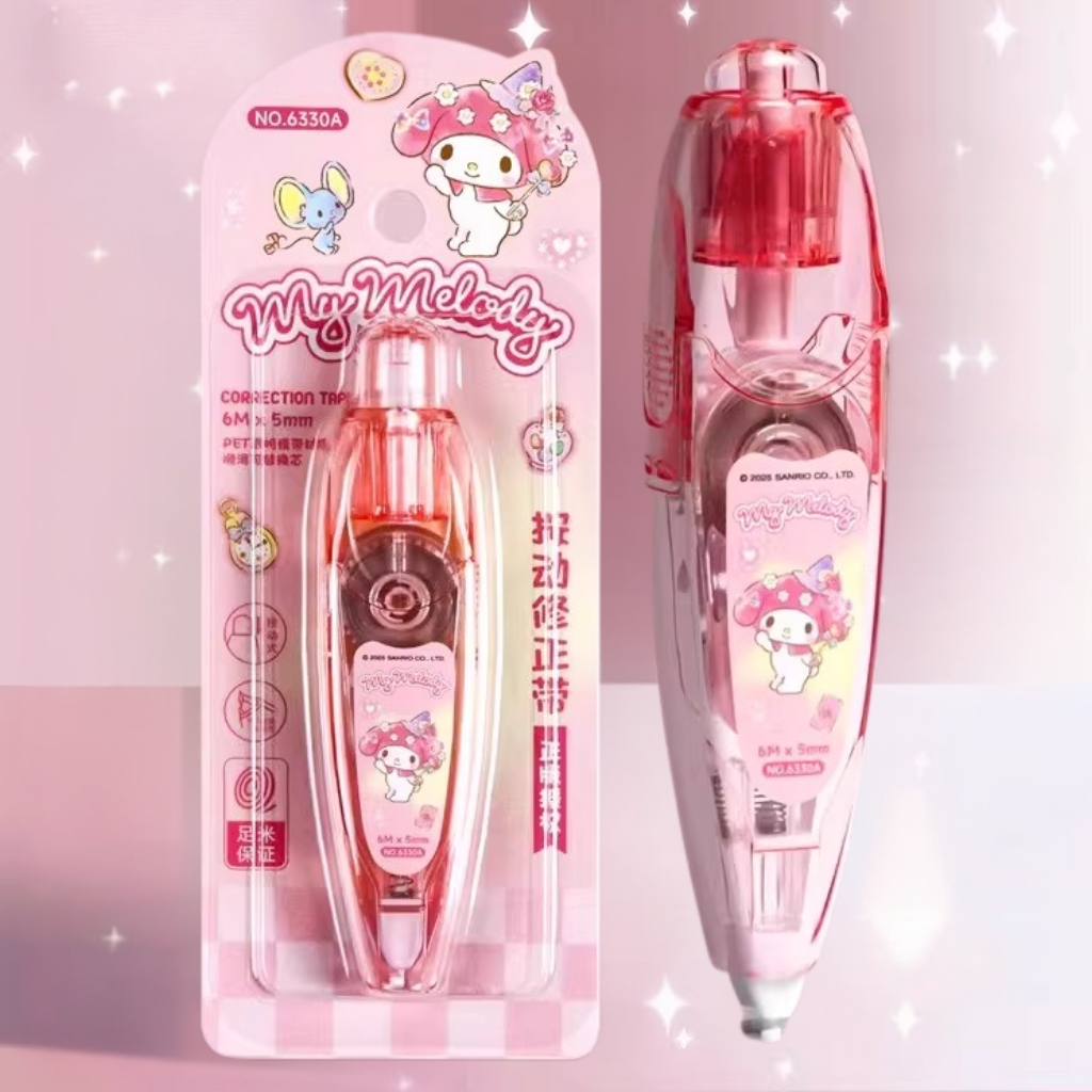 MY MELODY Sanrio| 輕按式塗改帶(5mm x 6M)