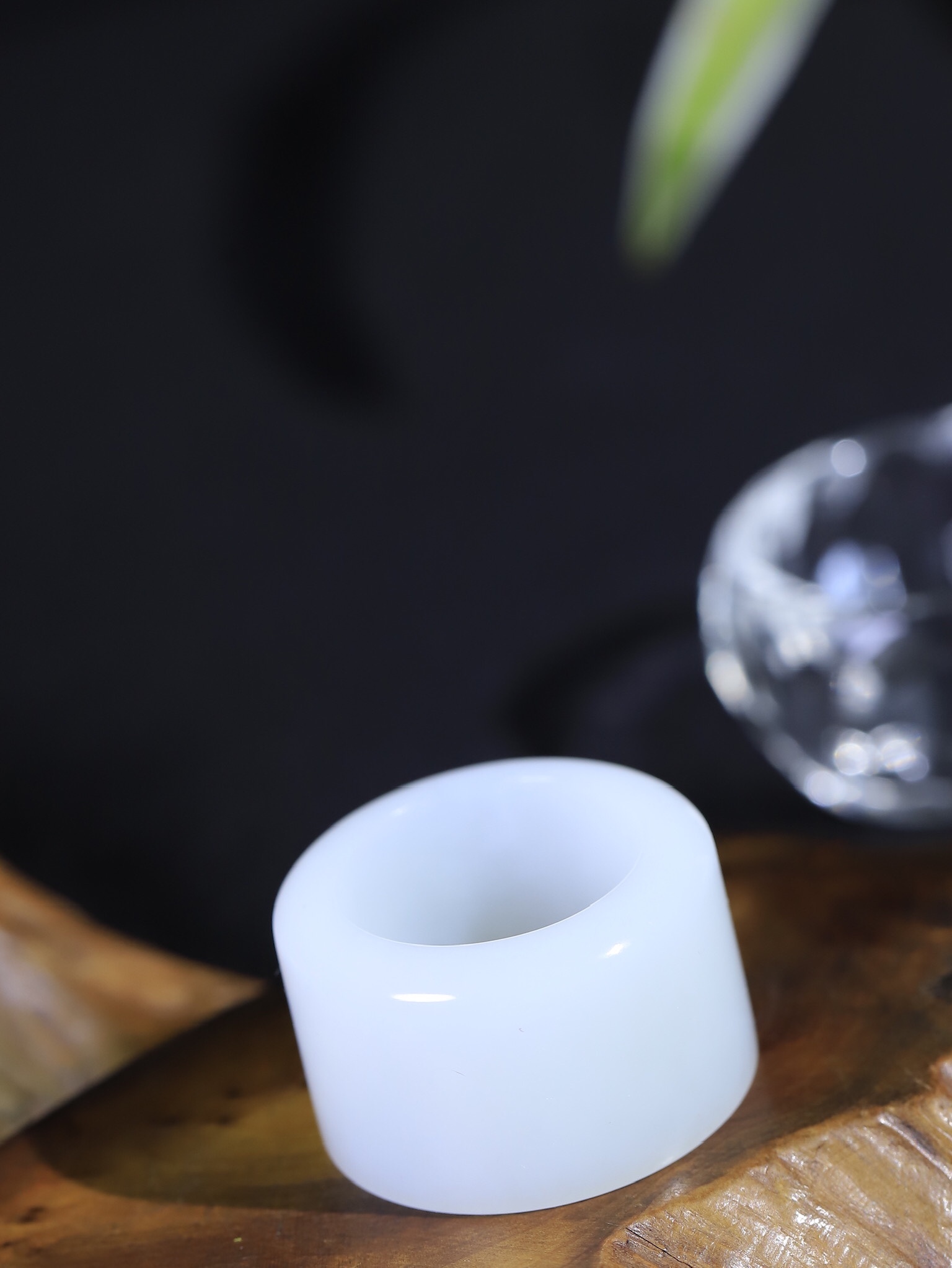 2915 和田玉白玉扳指 (圈口 22mm)