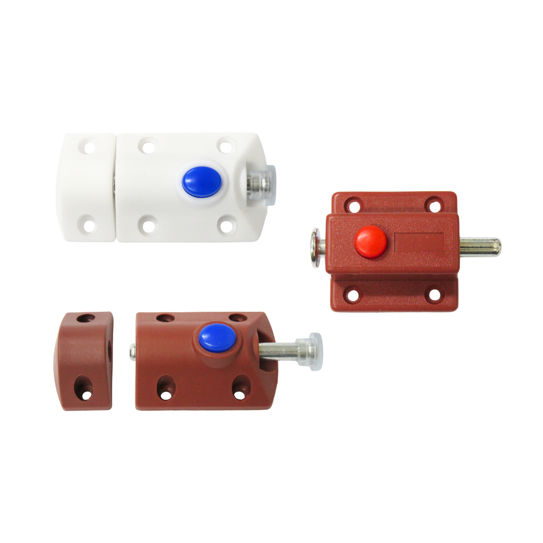 【五金小姐】塑膠自動天地閂