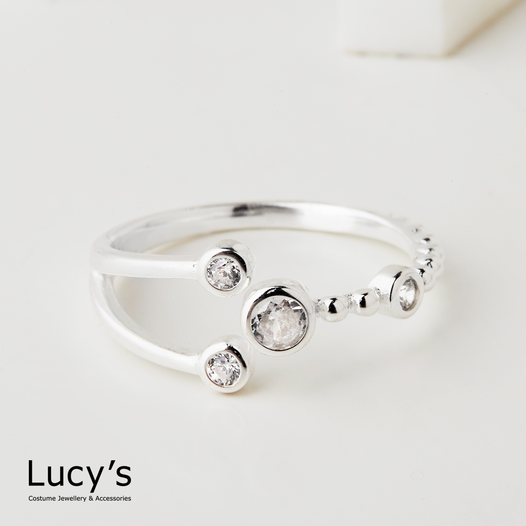 925純銀 曦光之芒 開口戒 (112473)