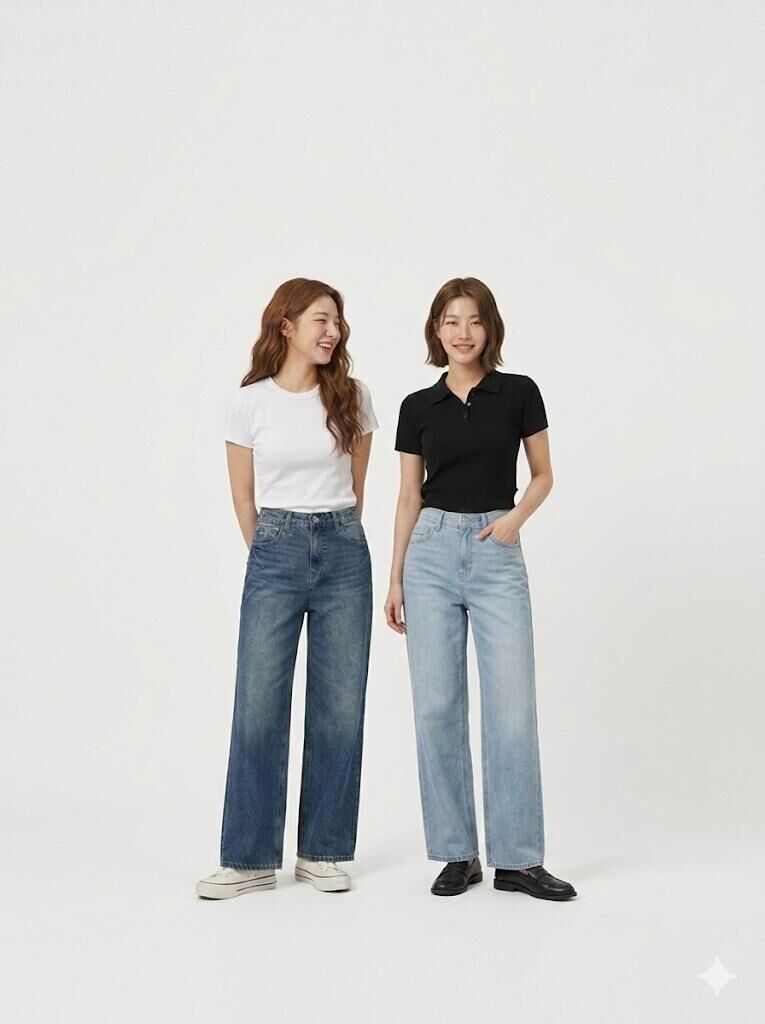 【直播】Who.A.U LX030507 半寬牛仔褲