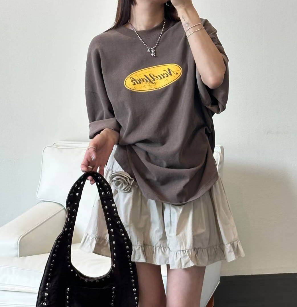 NEW YORK印圖寬版T