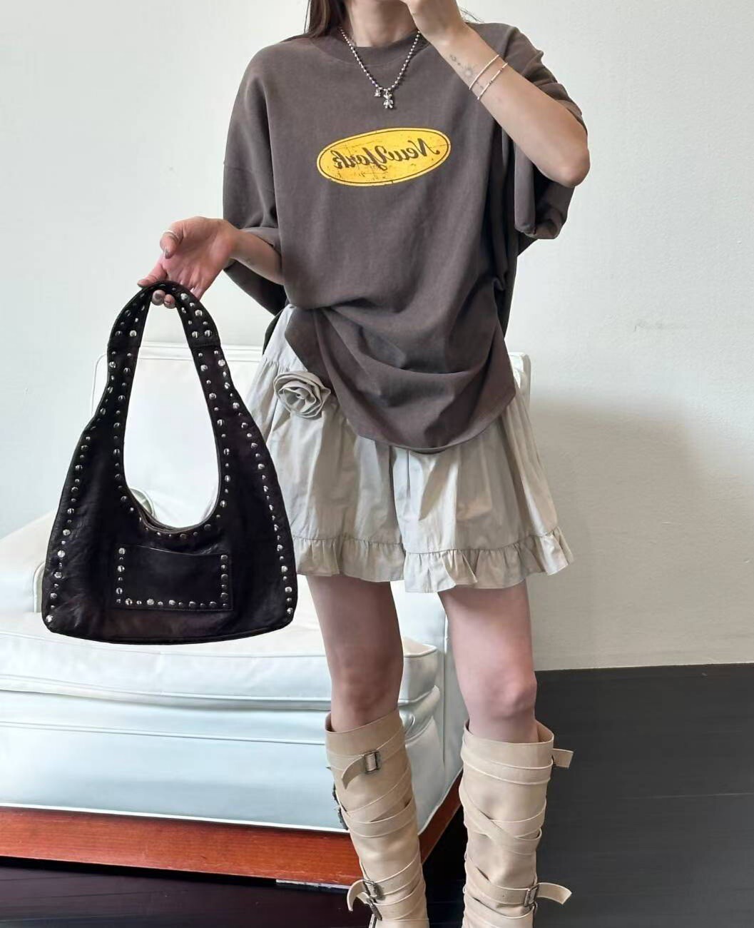 NEW YORK印圖寬版T