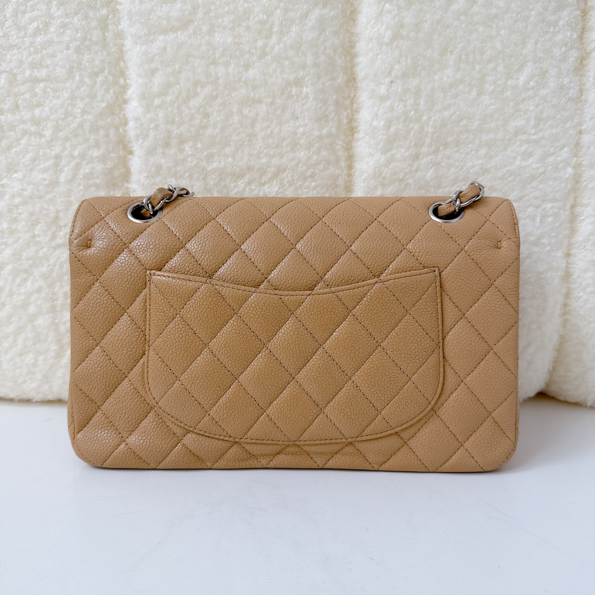 Chanel Classic Flap Bag - Beige / SHW