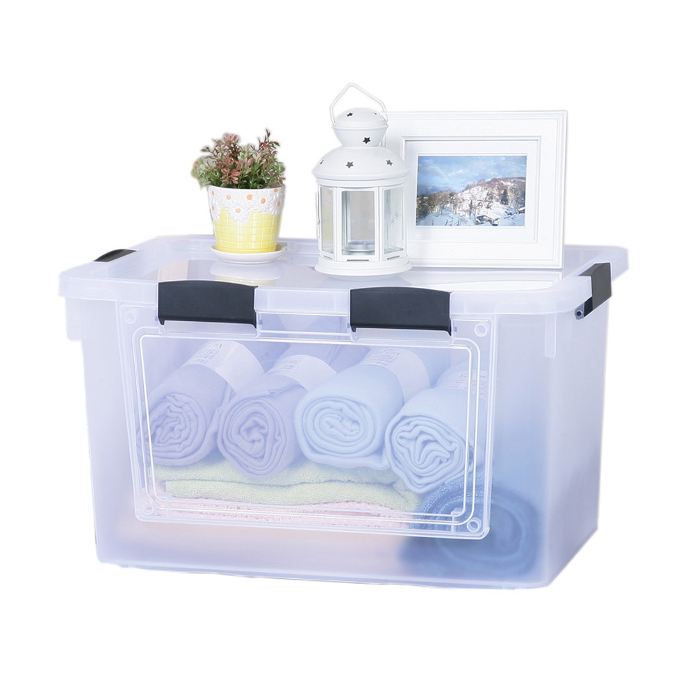 《真心良品》KEYWAY聯府 雙開式收納箱附輪70L-4入組