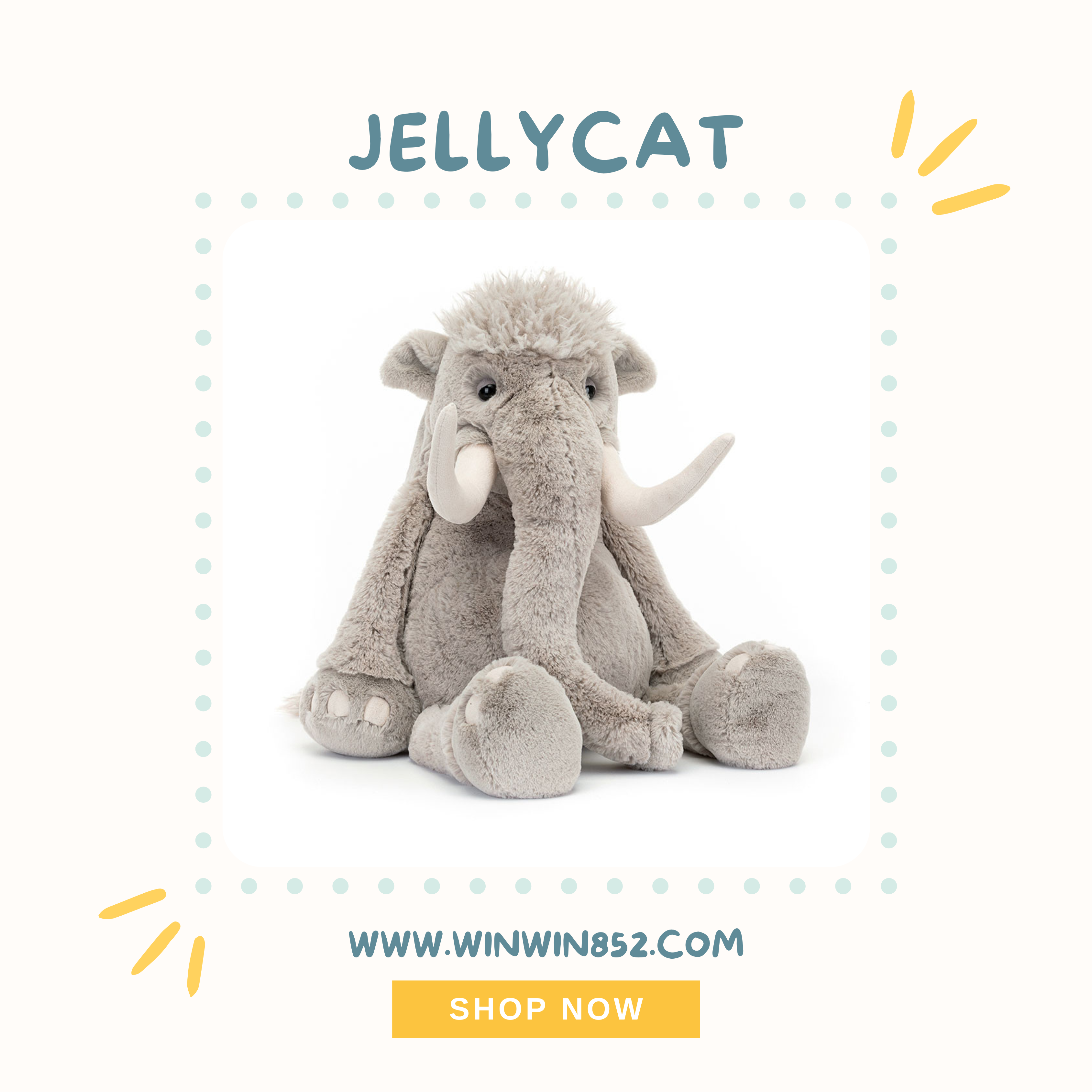Jellycat Viggo Mammoth