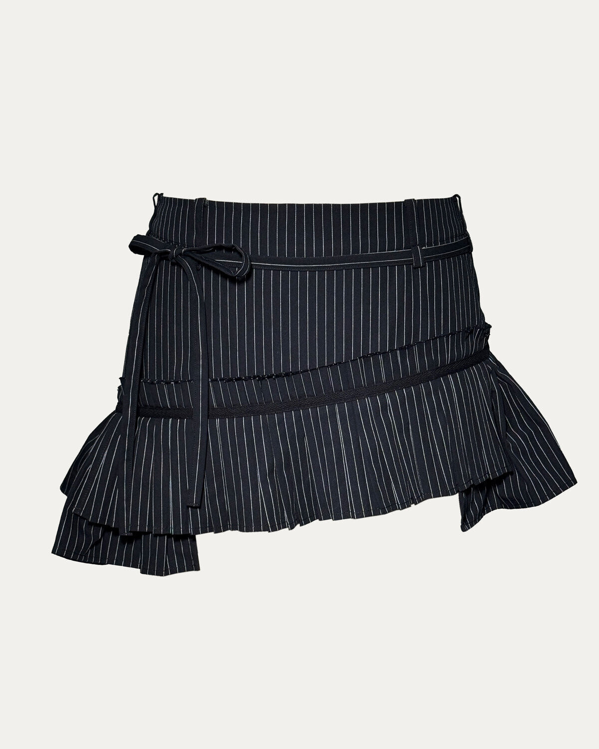 PCES 05 Lace-up Pleated Skirt