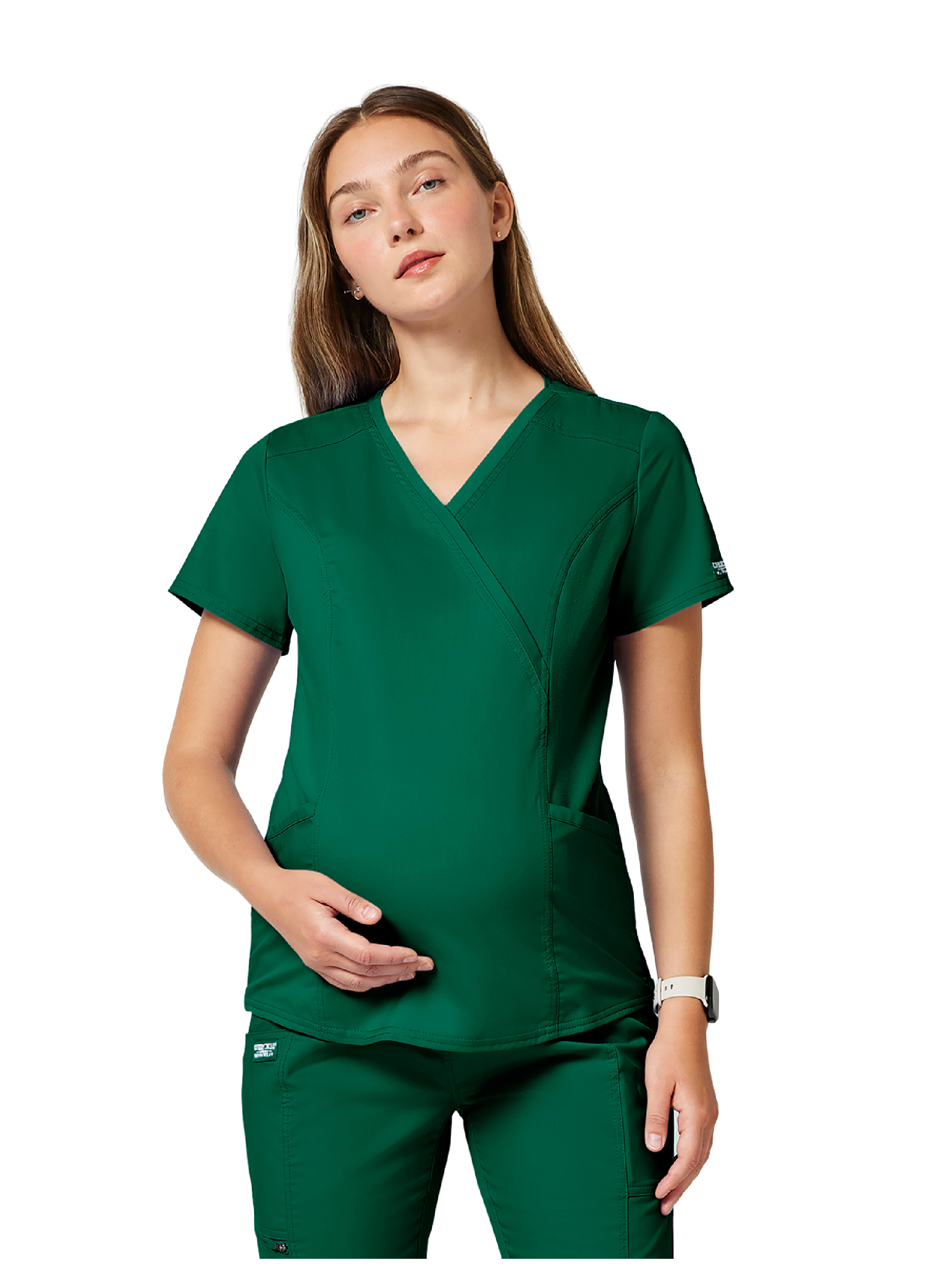 CHEROKEE 女款 Revolution Maternity Mock Wrap Top