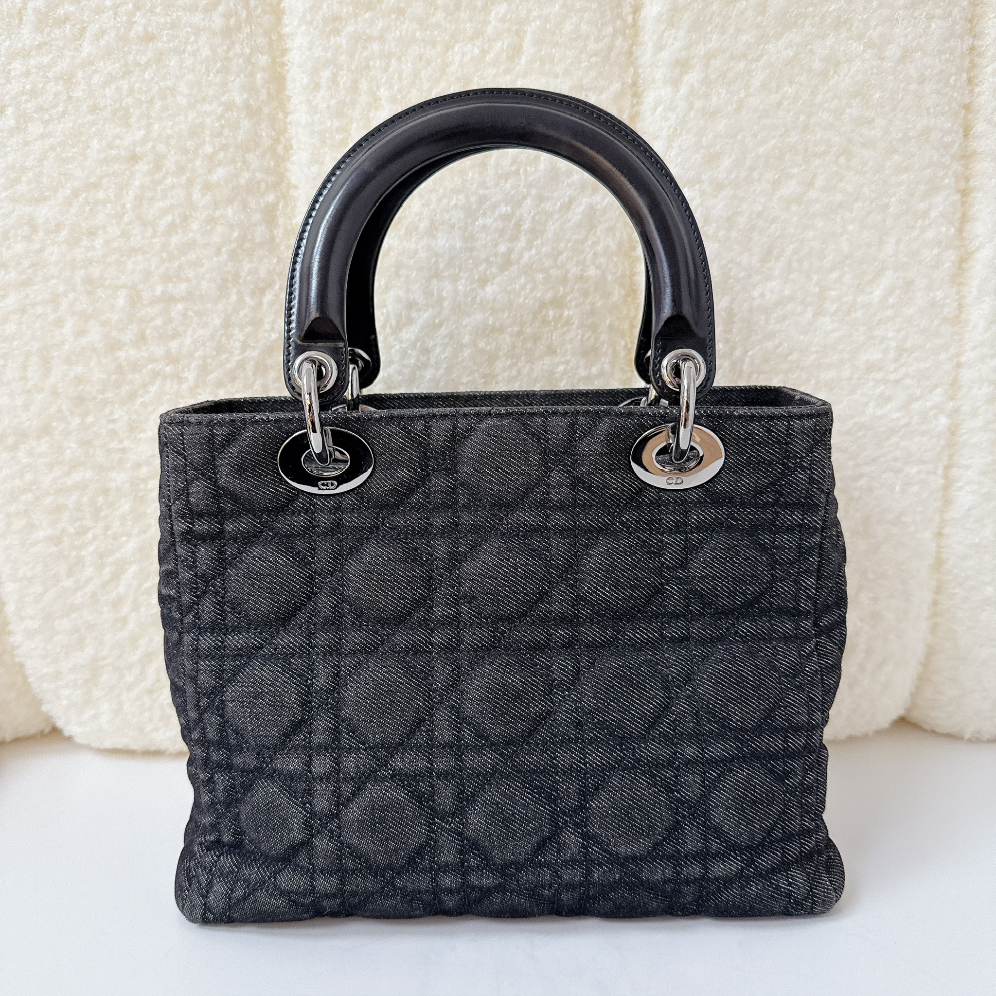 Dior Lady Dior Bag - Dark Navy Blue / SHW