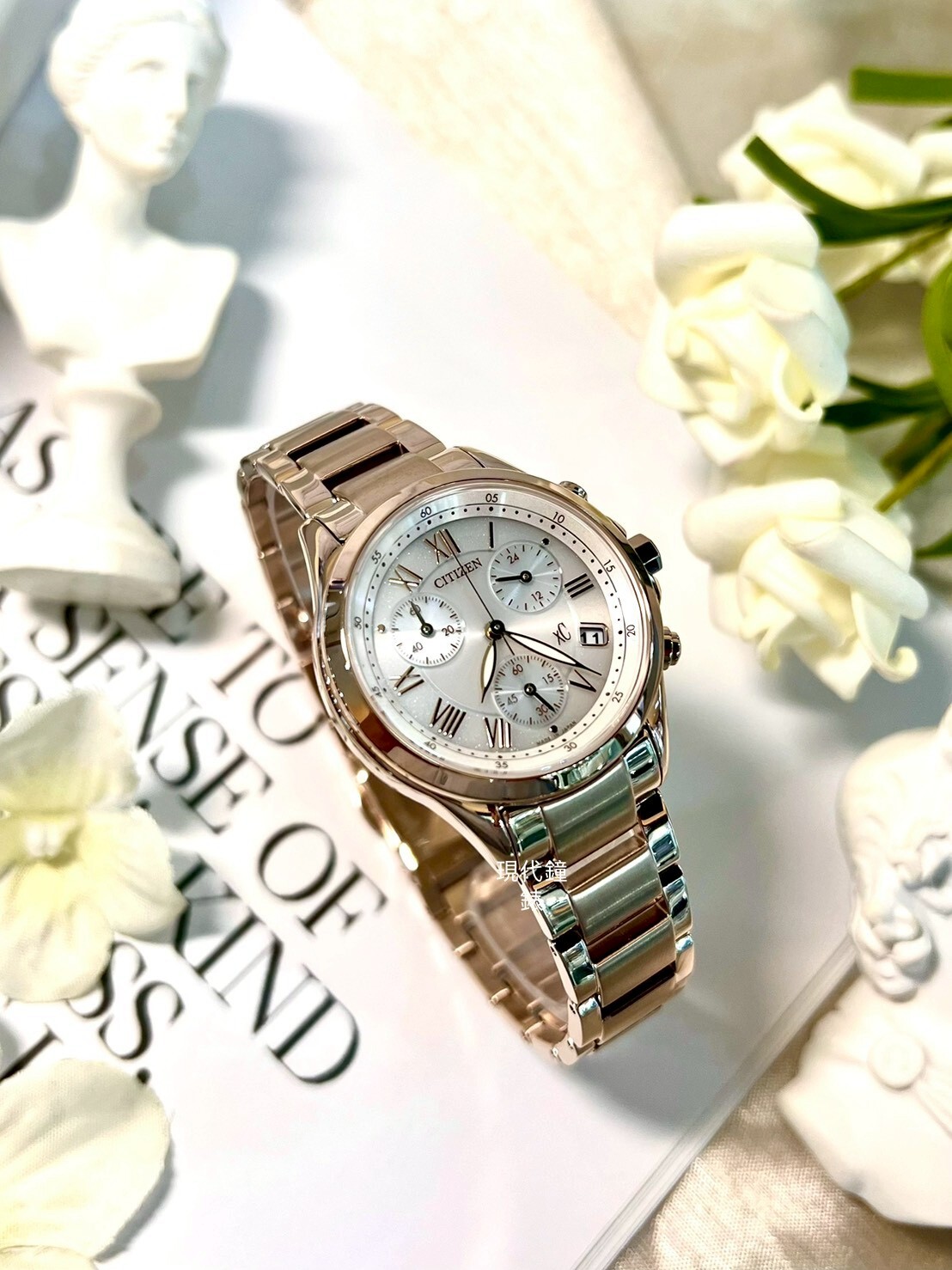 【CITIZEN 星辰】XC系列-櫻花粉紅玫瑰金 FB1405-58A 32.5mm 現代鐘錶
