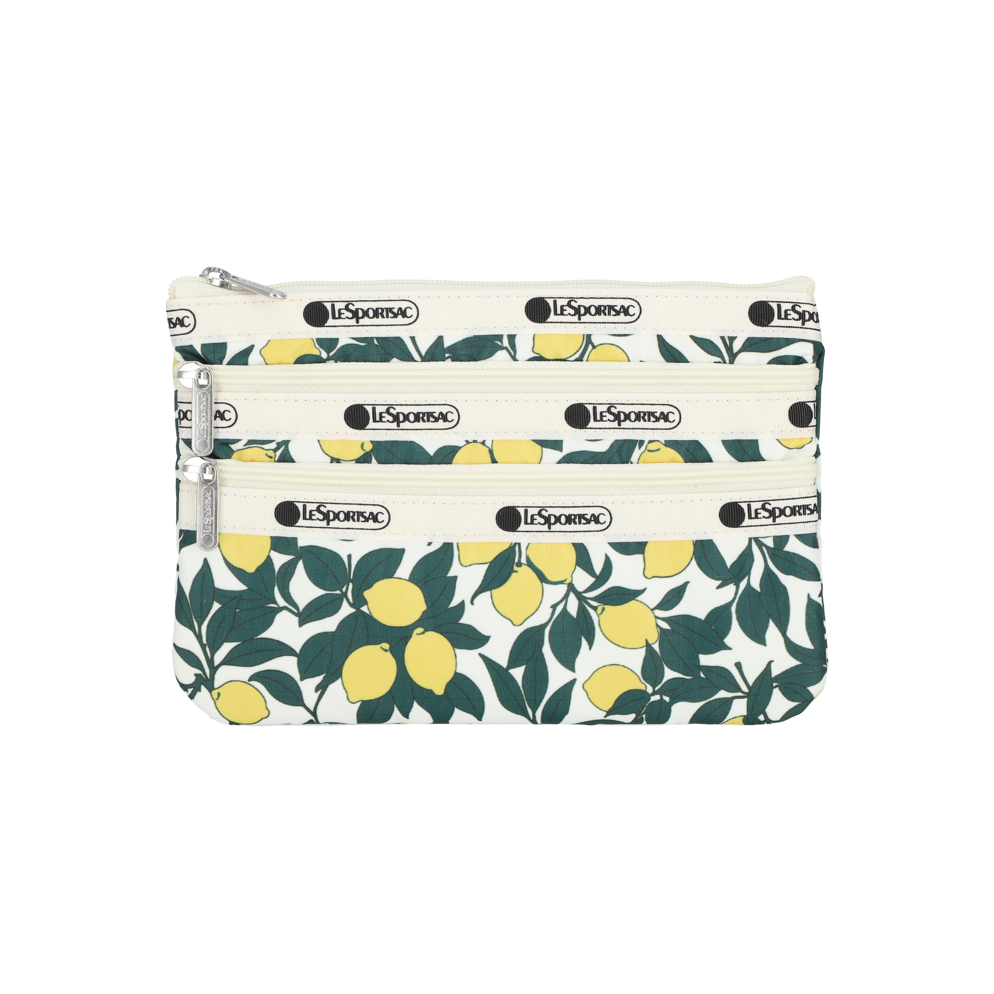 三拉鍊化妝袋 (LEMON ORCHARD)