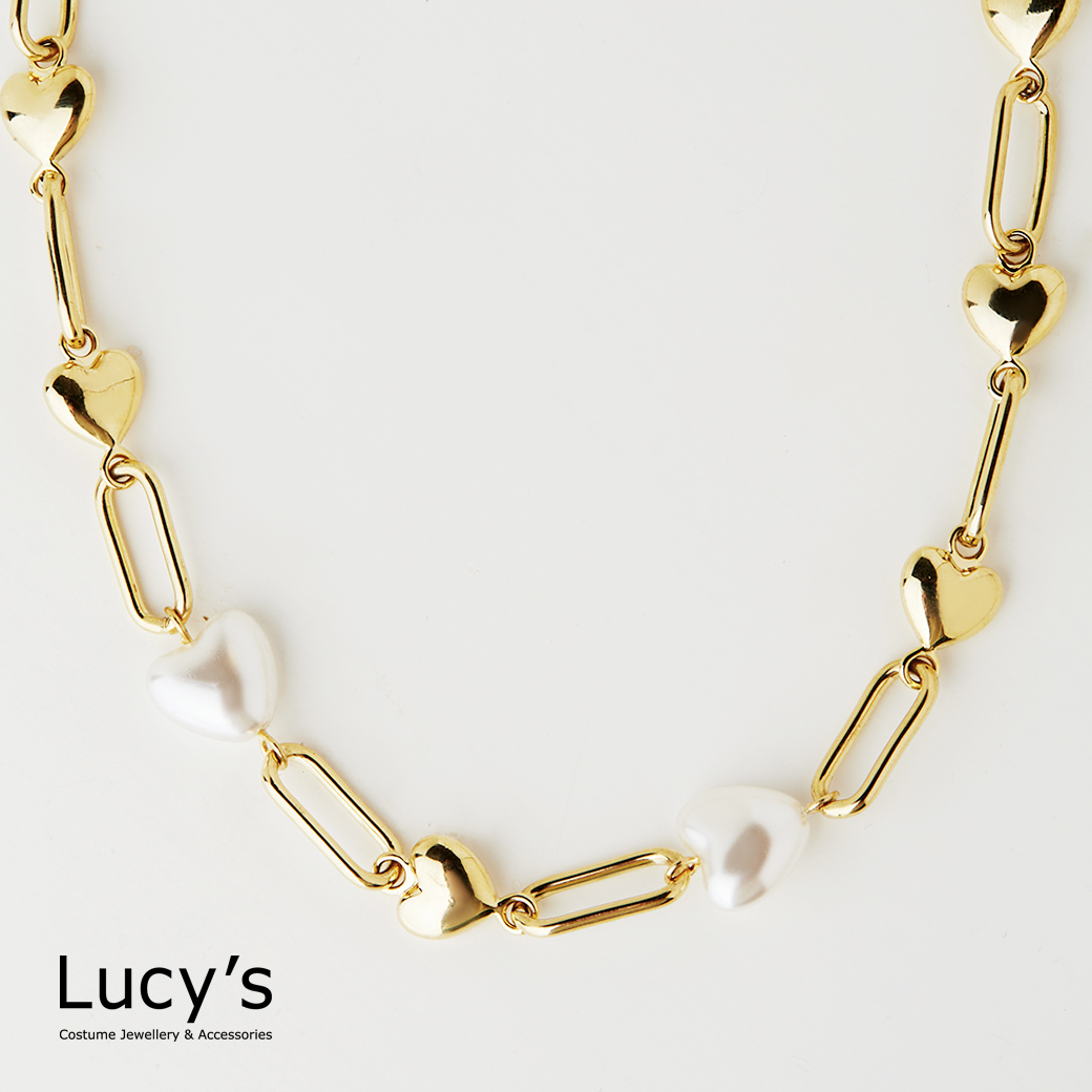 金心珍珠 項鍊 (125416)