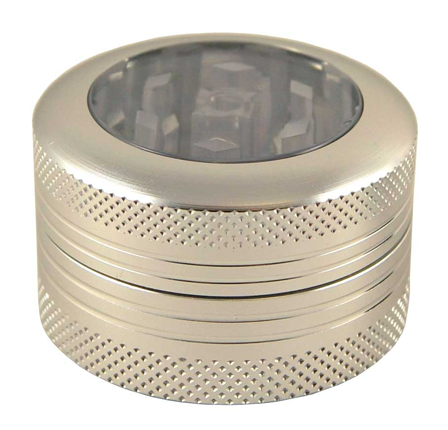 Clear Top Grinder with Botton 40mm 兩層金屬研磨器