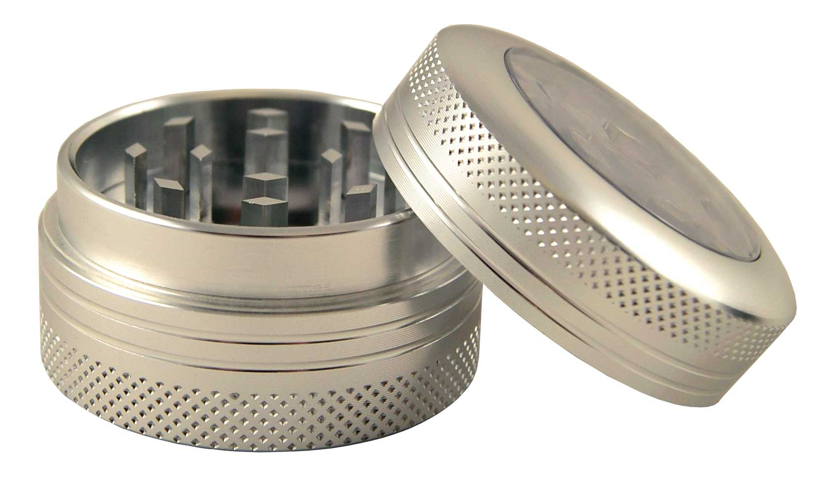 Clear Top Grinder with Botton 40mm 兩層金屬研磨器