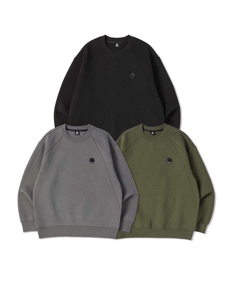 【韓國預購】AKR030401 Lifework Wappen Point 男裝圓領衛衣