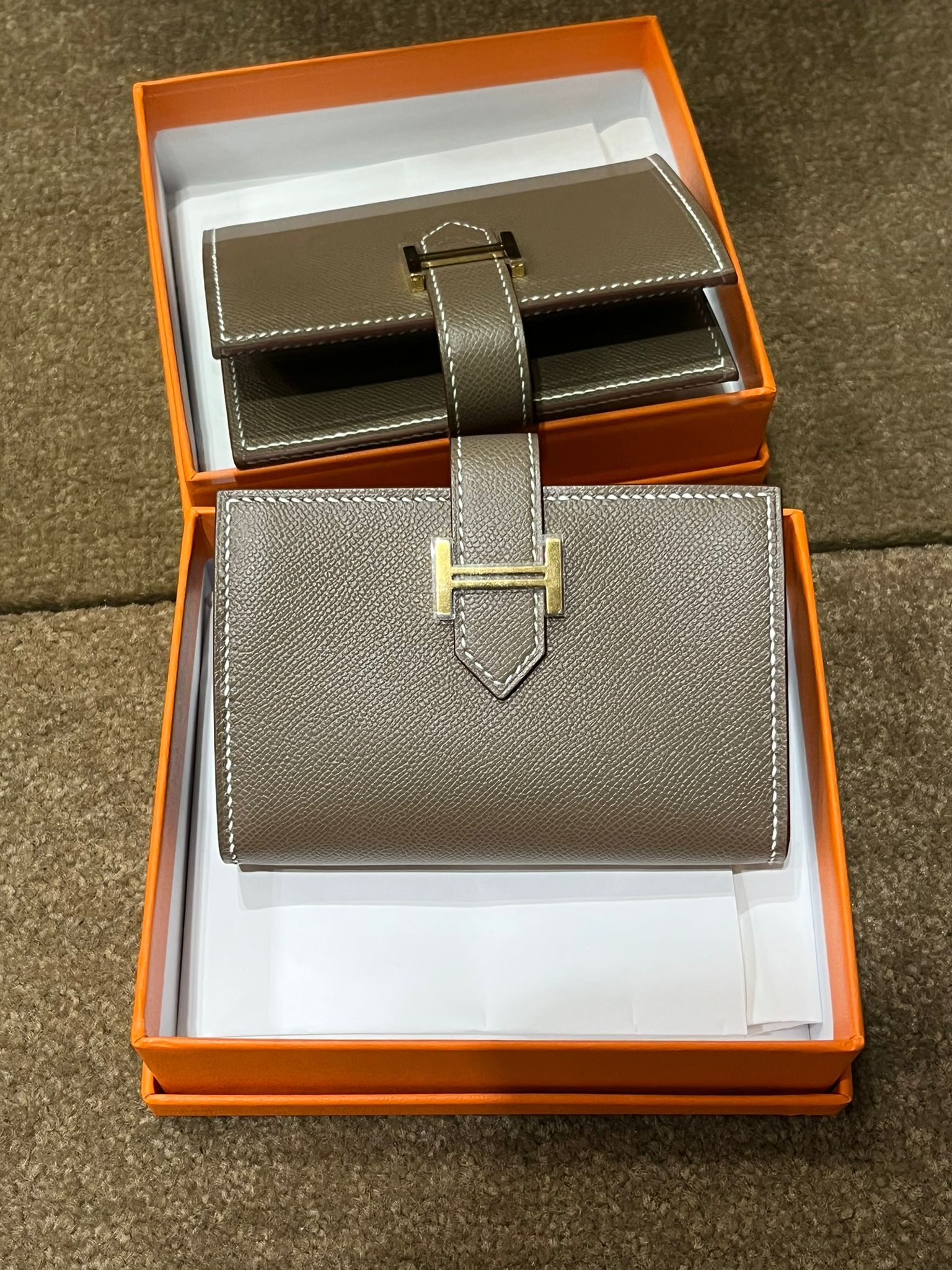 Bearn mini wallet Etoupe cc madame