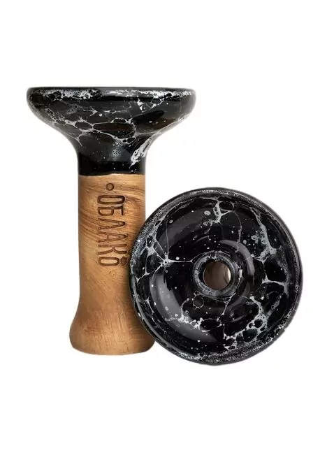 Oblako Phunnel M Glazed Black White Marble