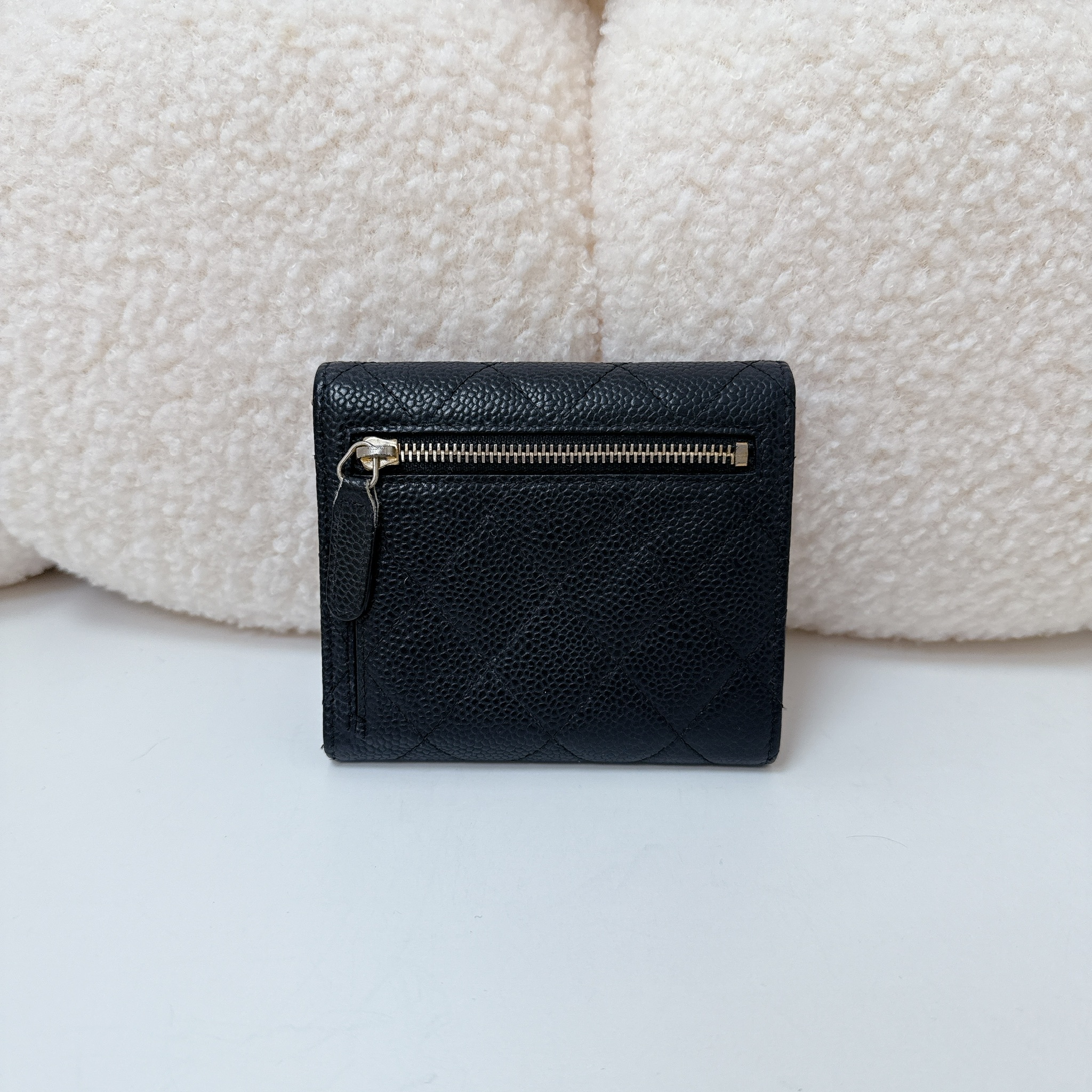 Chanel Classic Flap Wallet - Black / GHW