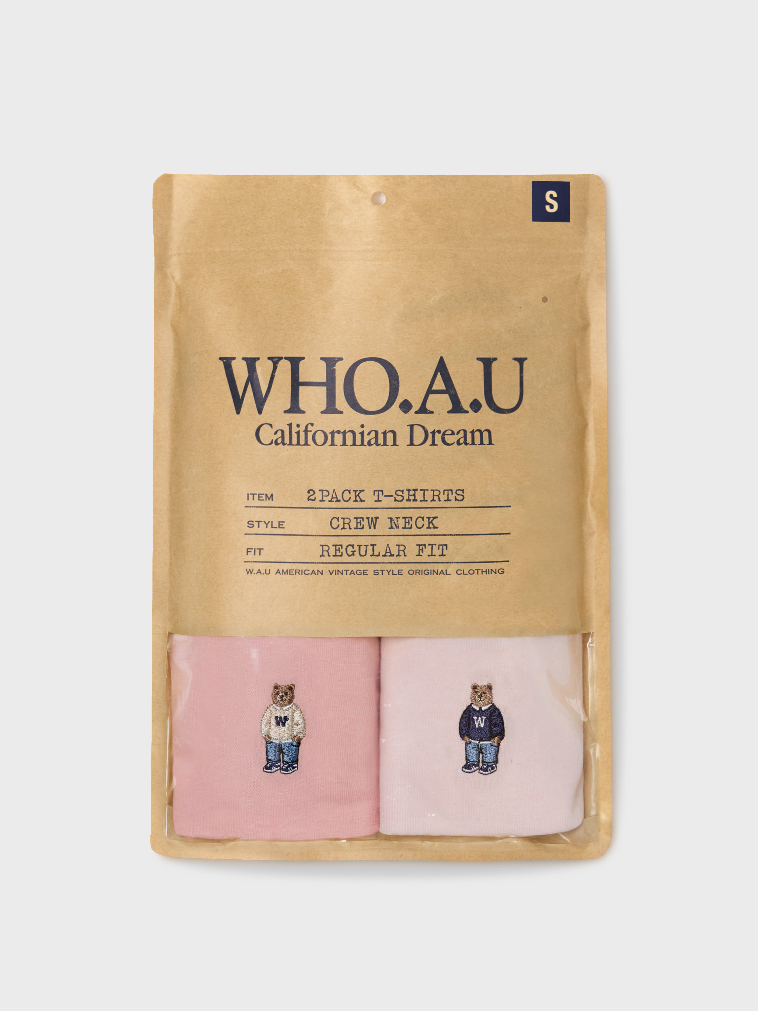 【直播】Who.A.U LX030521 Steve Solid 2件裝短袖上衣