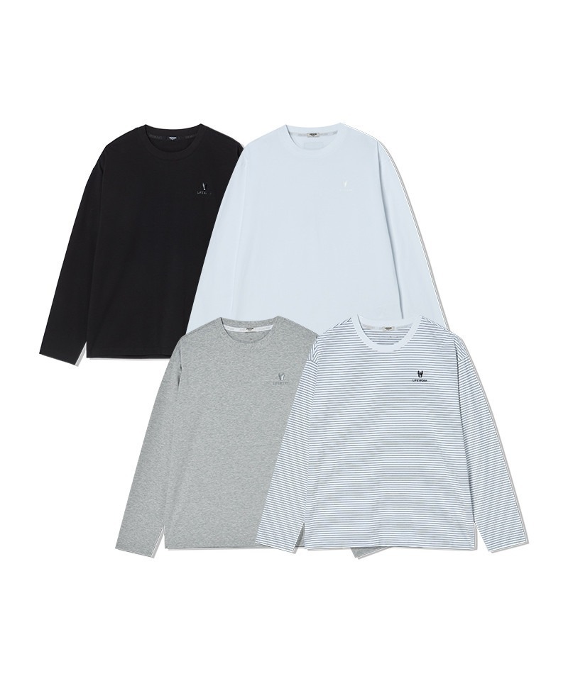 【韓國預購】AKR030403 Lifework 女裝小Logo LADOK長袖上衣