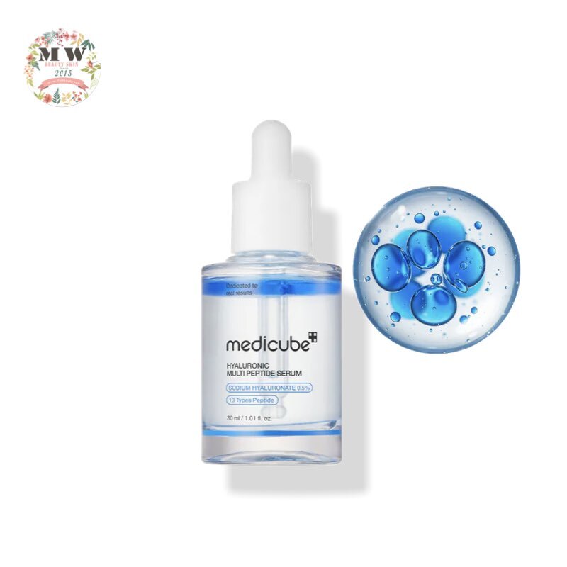 韓國MEDICUBE 玻尿酸胜肽雙層爆水藍瓶精華30ML