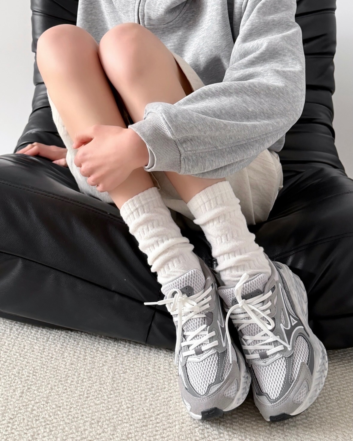 <新色🤩>Mizuno Astro LS 機能 緩震 反光 復古 增高 輪胎底 厚底 雲霧灰