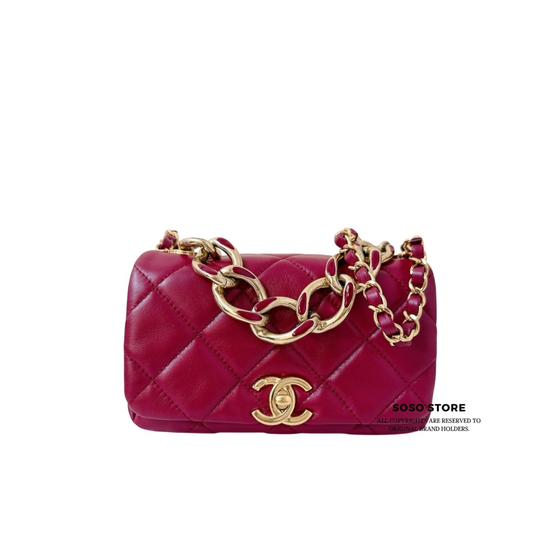 Chanel Matelasse Handbag - Red / GHW