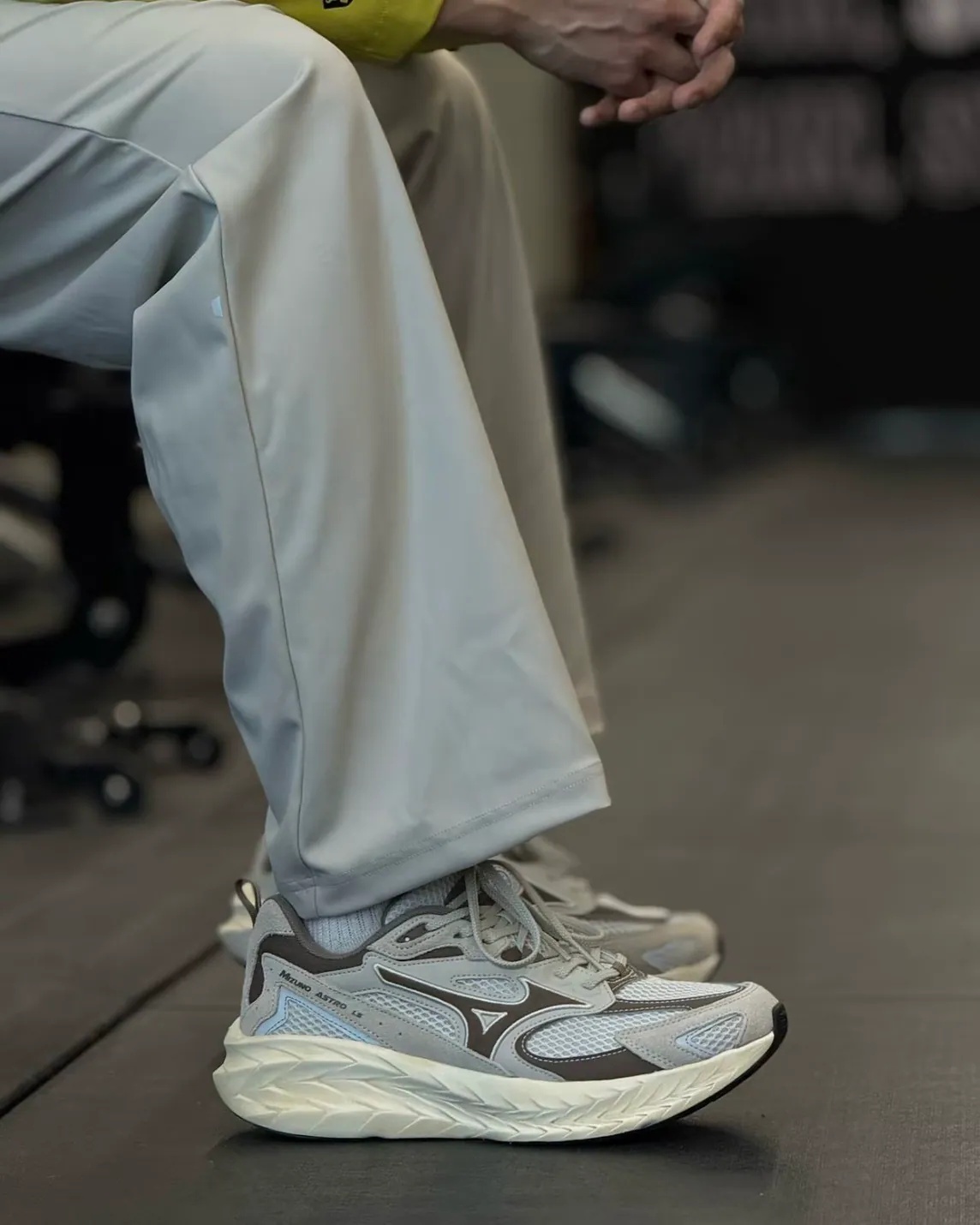 <新色🤩>Mizuno Astro LS 機能 緩震 反光 復古 增高 輪胎底 厚底 板栗棕🌰