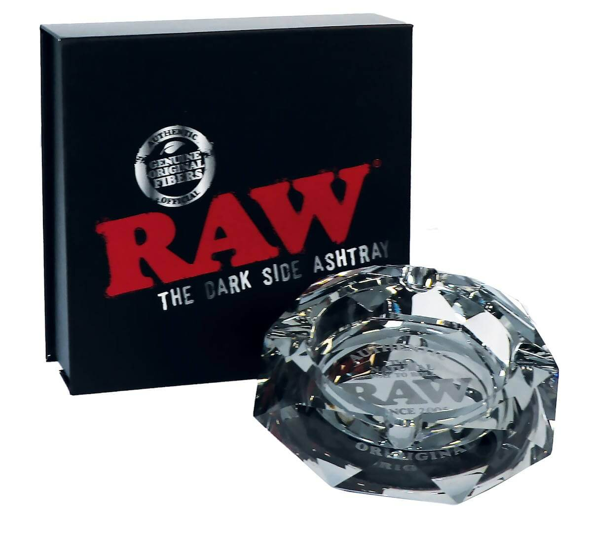 🇪🇸RAW - Dark Side Glass Ashtray 暗黑八角玻璃煙灰缸